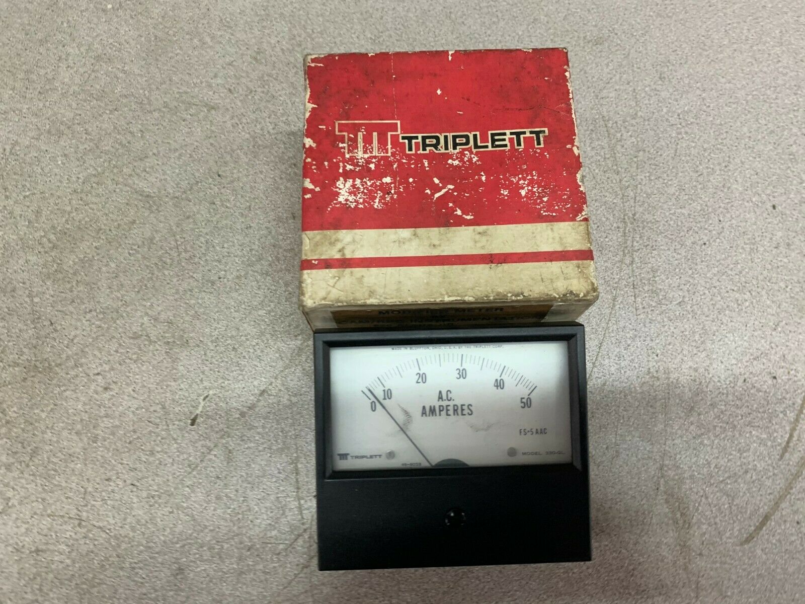 NEW IN BOX TRIPLETT 0-50 ACA METER 330-GL