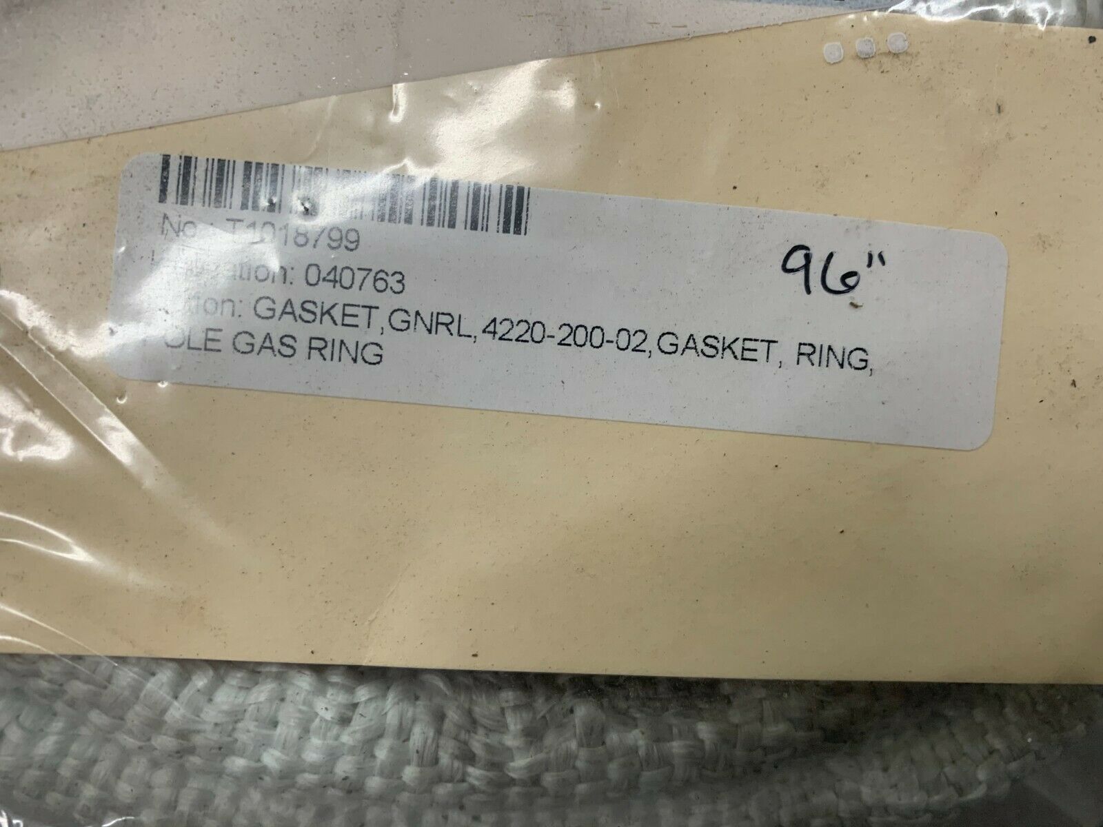 NEW NO BOX COEN 96" GASKET 4220-200-02