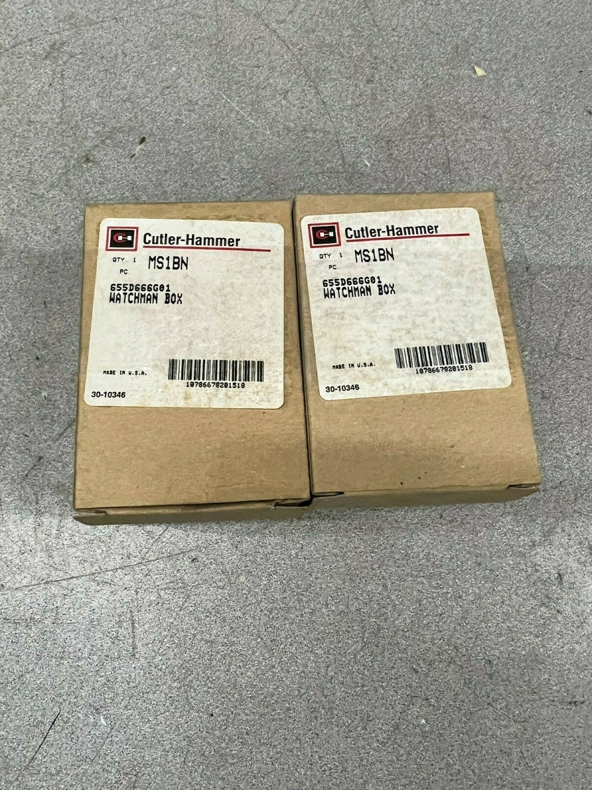 LOT OF 2 NEW IN BOX CUTLER HAMMER WATCHMAN BOX MS1BN