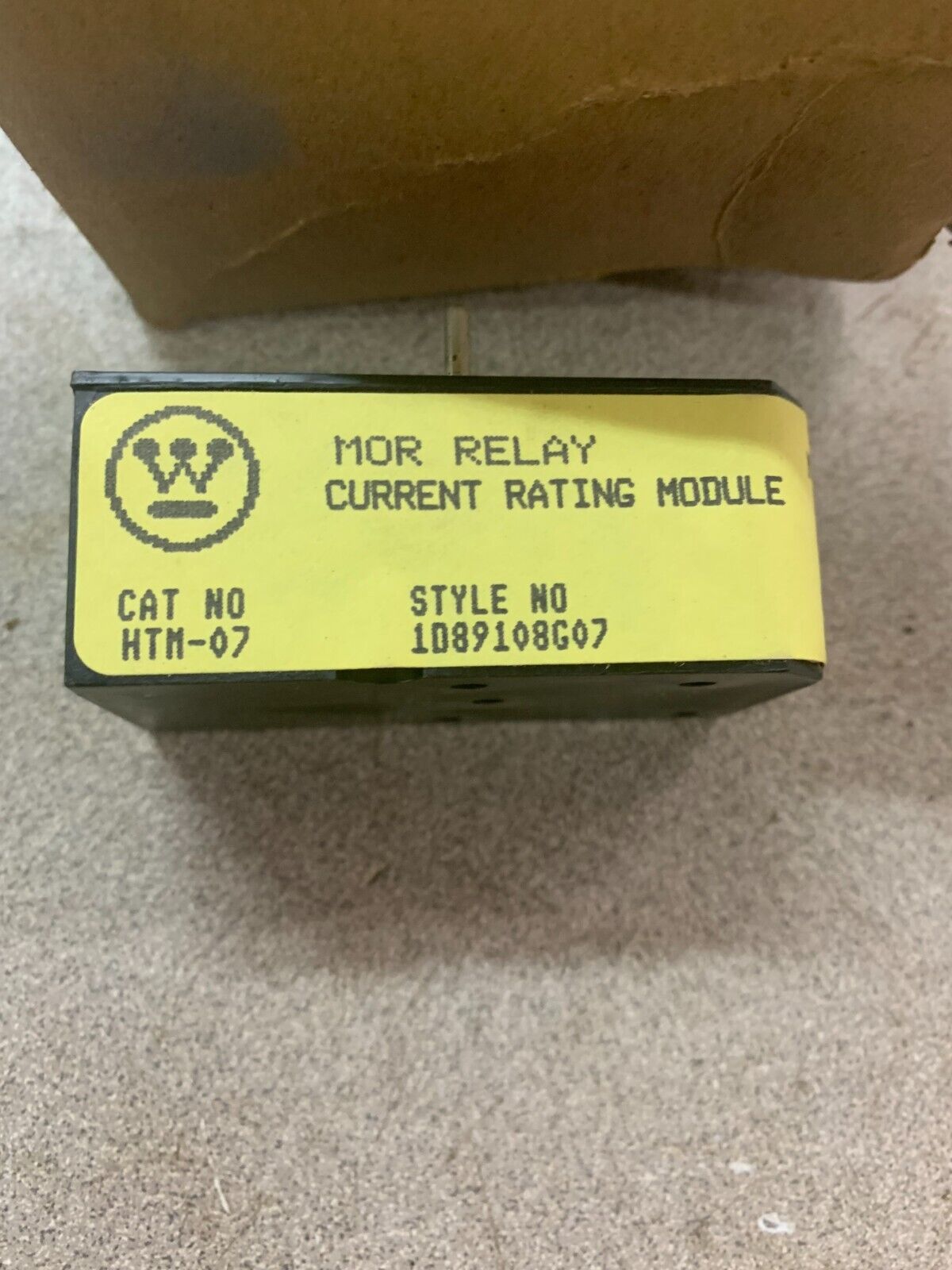 NEW WESTINGHOUSE CURRENT RATING MODULE HTM-07 STYLE 1D89108G07