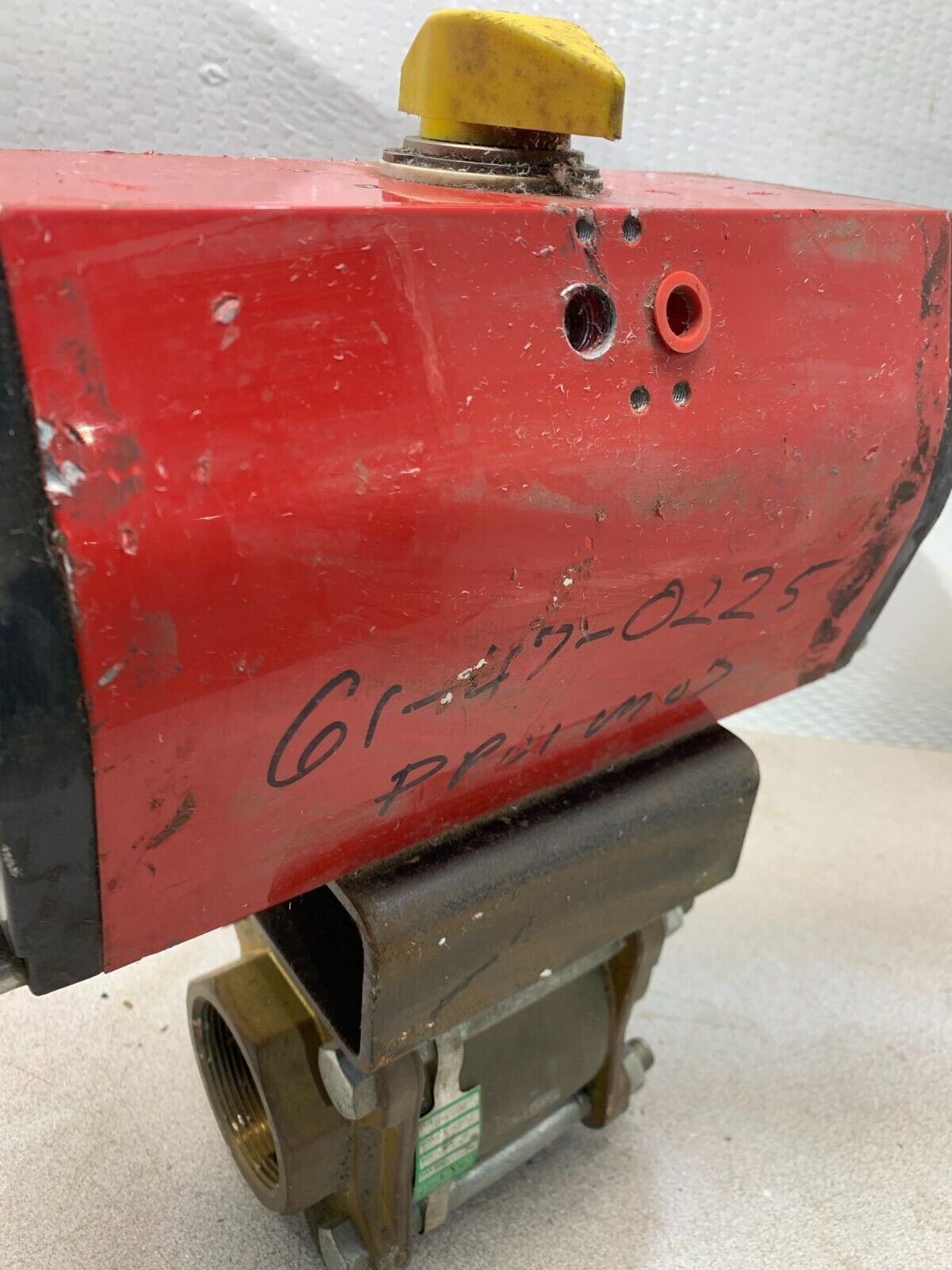 USED WATTS 2" BALL VALVE B-6800 WITH KF CONTROMATICS PAS 2200-4 DLS ACTUATOR