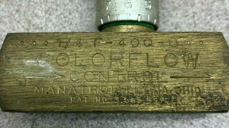 NEW NO BOX PARKER CONTROL VALVE 1/4 F-400-B