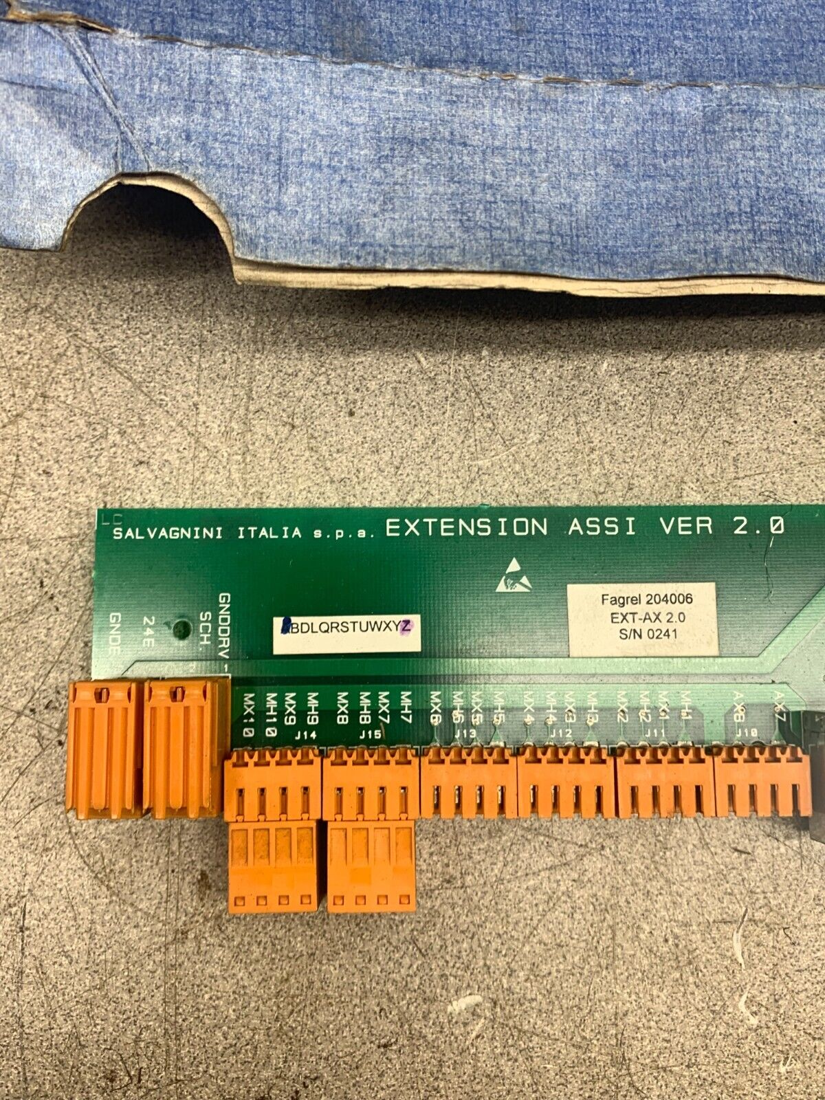NEW IN BOX SALVAGNINI 204006 EXTENSION BOARD EXT-AX 2.0
