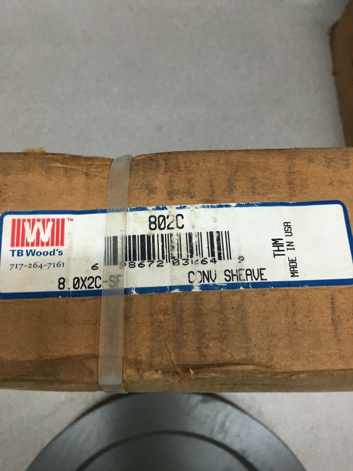 NEW IN BOX T.B. WOODS CONV SHEAVE 802C