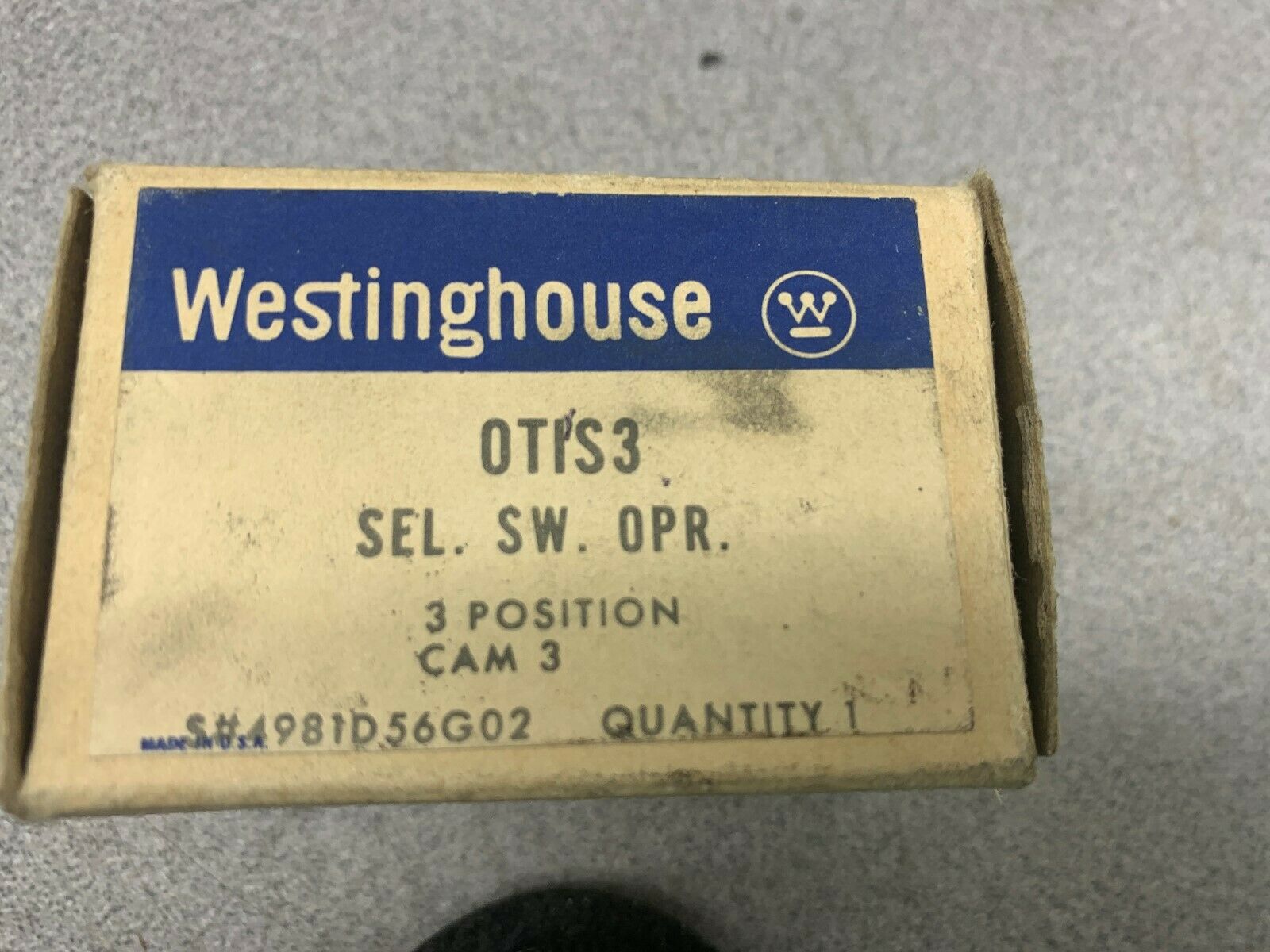 NEW IN BOX WESTINGHOUSE SEL. SW. OPR. 0T1S3