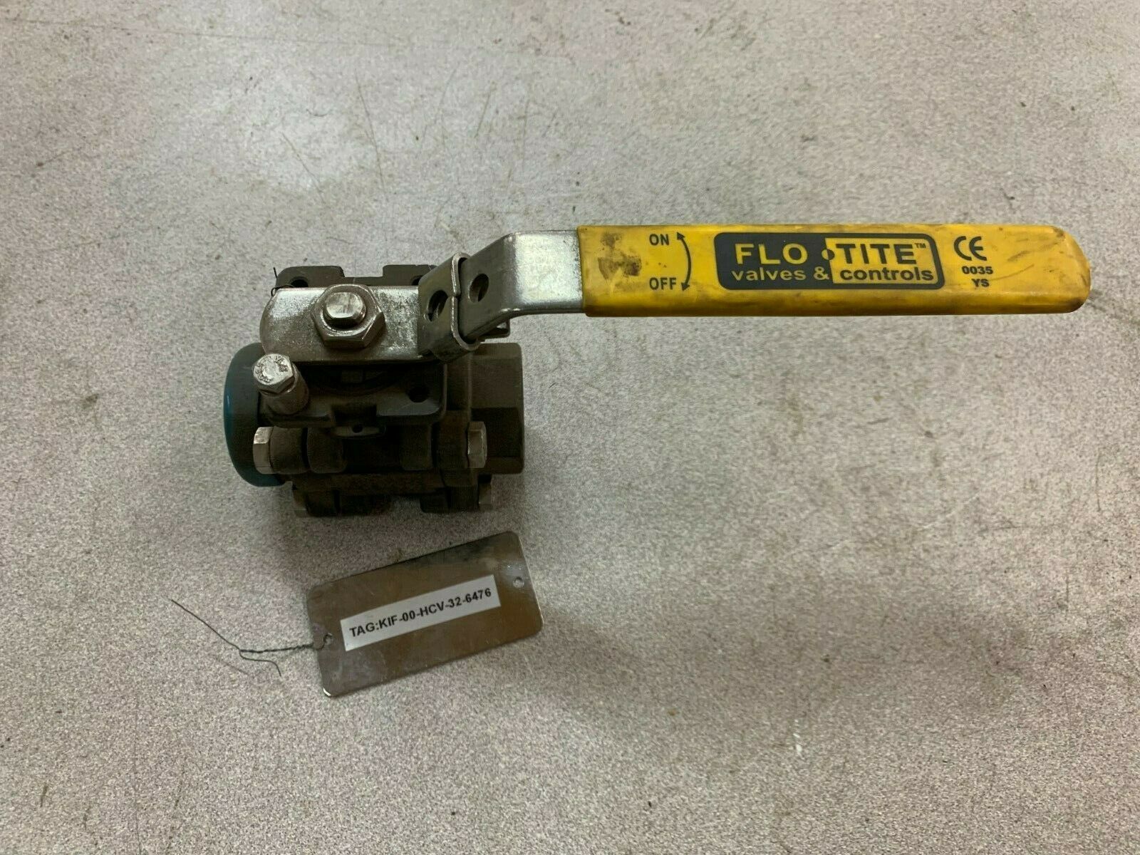 NEW NO BOX FLOTITE 1" BALL VALVE 1500 WOG WCB/A216 #200 TAG: KIF-00-HCV-32-6476
