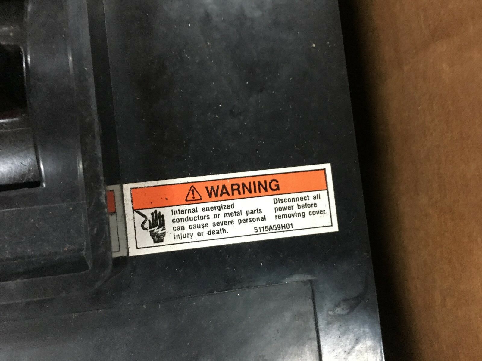 NEW WESTINGHOUSE 3 POLE 800AMP MINING CIRCUIT BREAKER 2600D43G12 *FRAME ONLY*