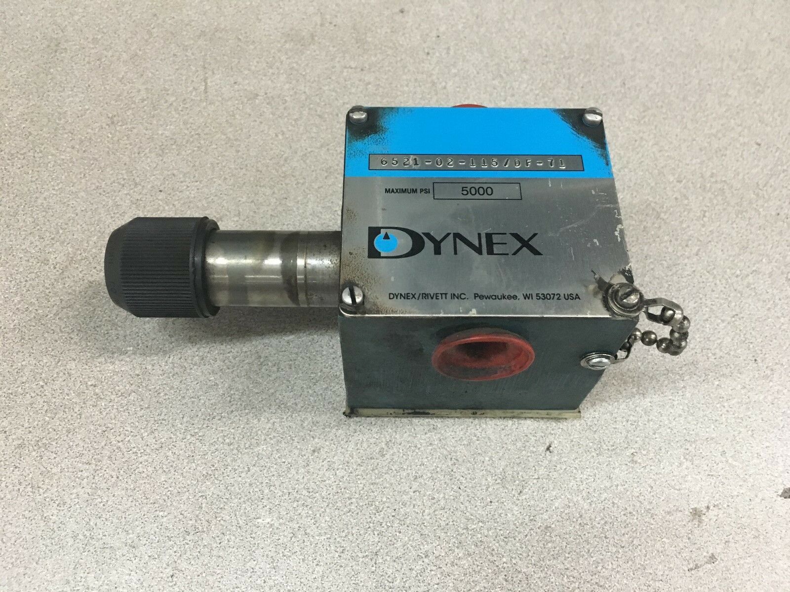 NEW NO BOX DYNEX HYDRAULIC VALVE 6521-02-115/DF-71 *NO COIL*