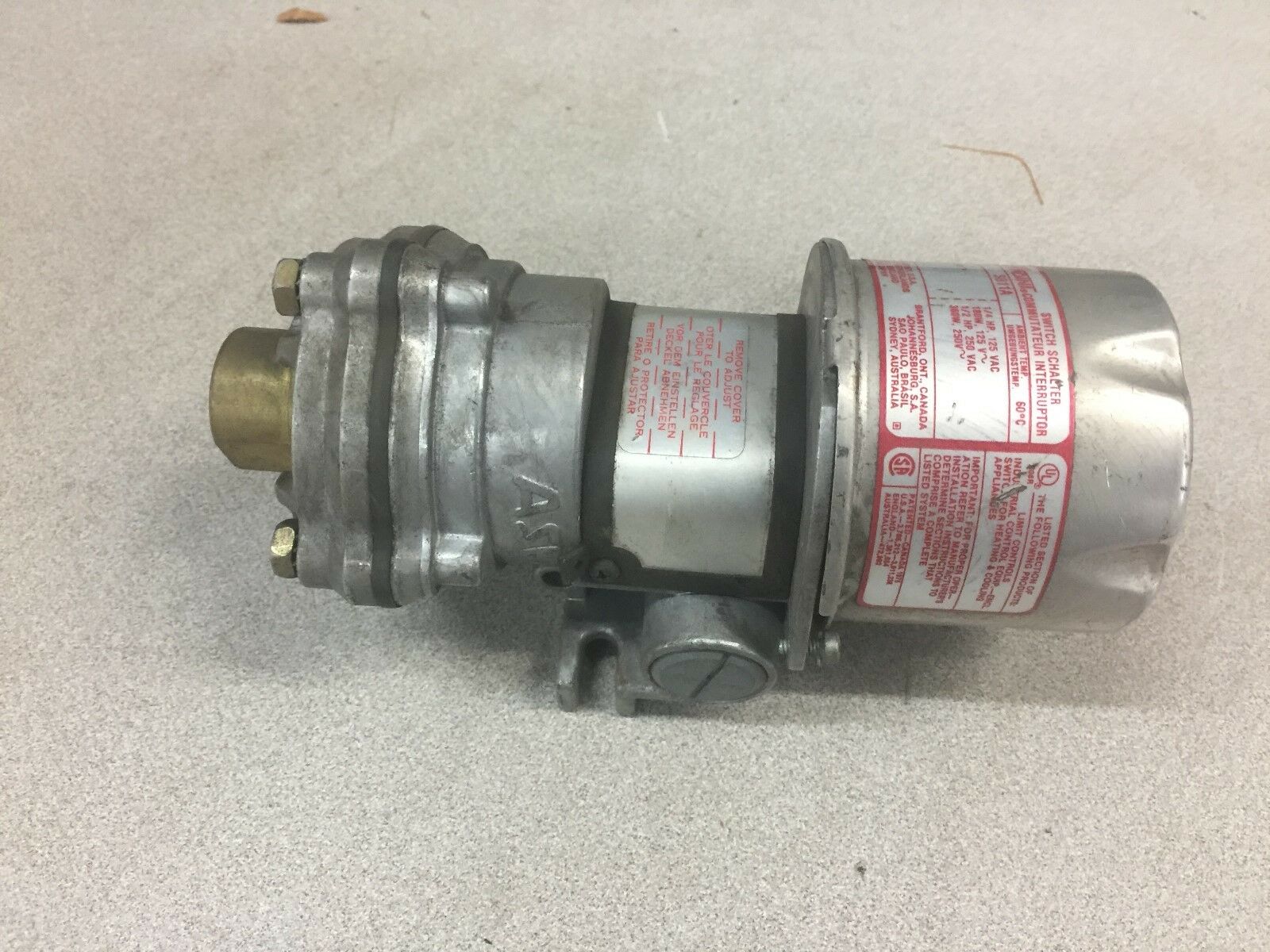 NEW NO BOX ASCO PRESSURE SWITCH SB11A / TH10A21