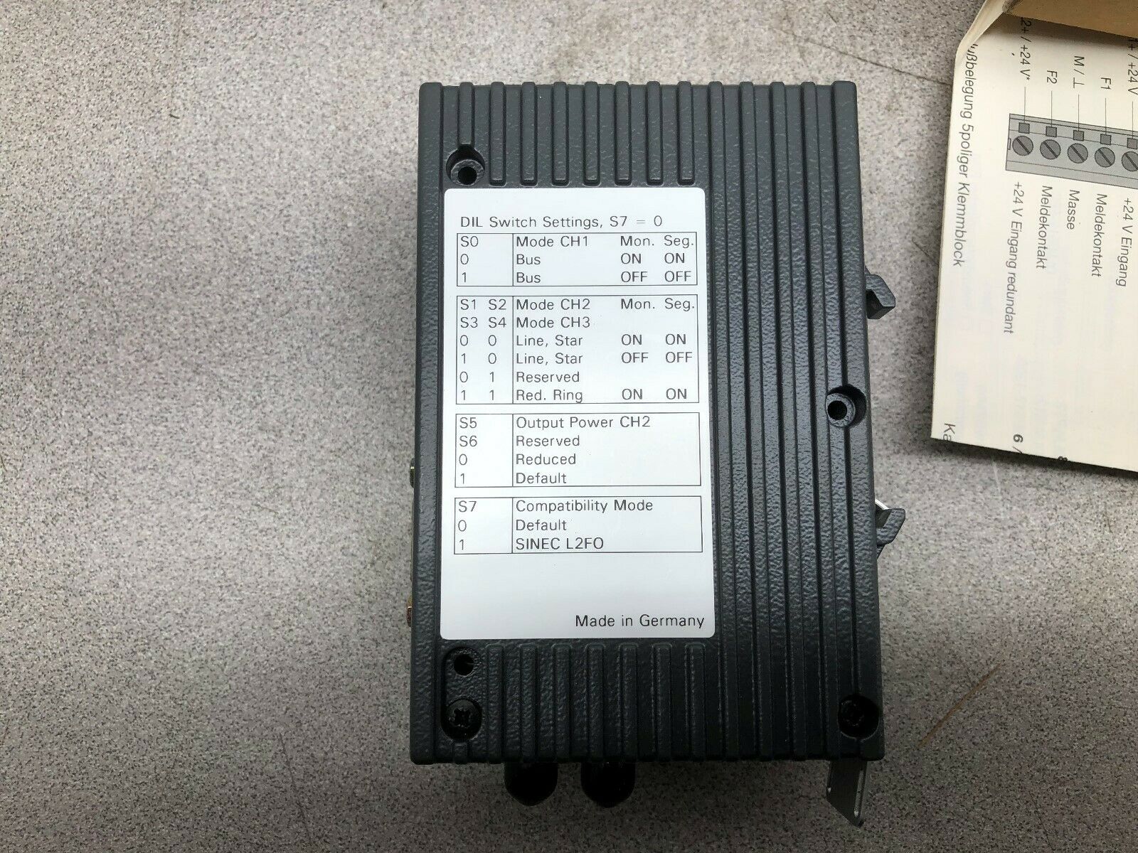 NEW IN BOX SIEMENS OLM/P11 SIMATI NET PROFIBUS 6GK1502-2CA00