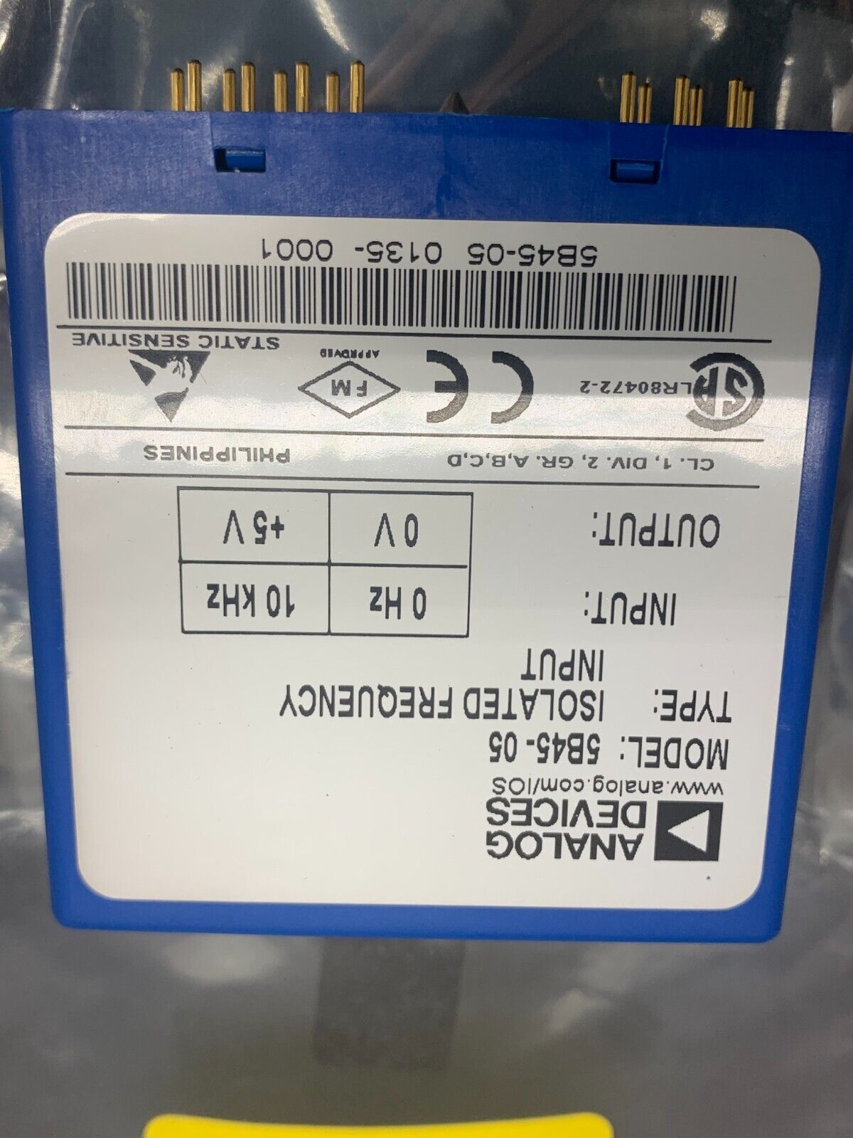 NEW NO BOX ANALOG DEVICES ISOLATED INPUT FREQUENCY INPUT MODULES 5B45-05