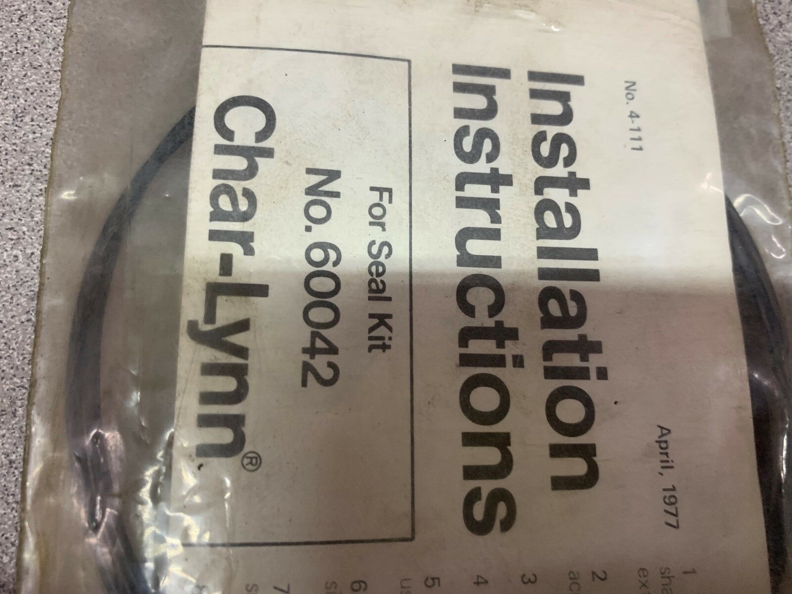NEW NO BOX CHAR-LYNN SEAL KIT 60042