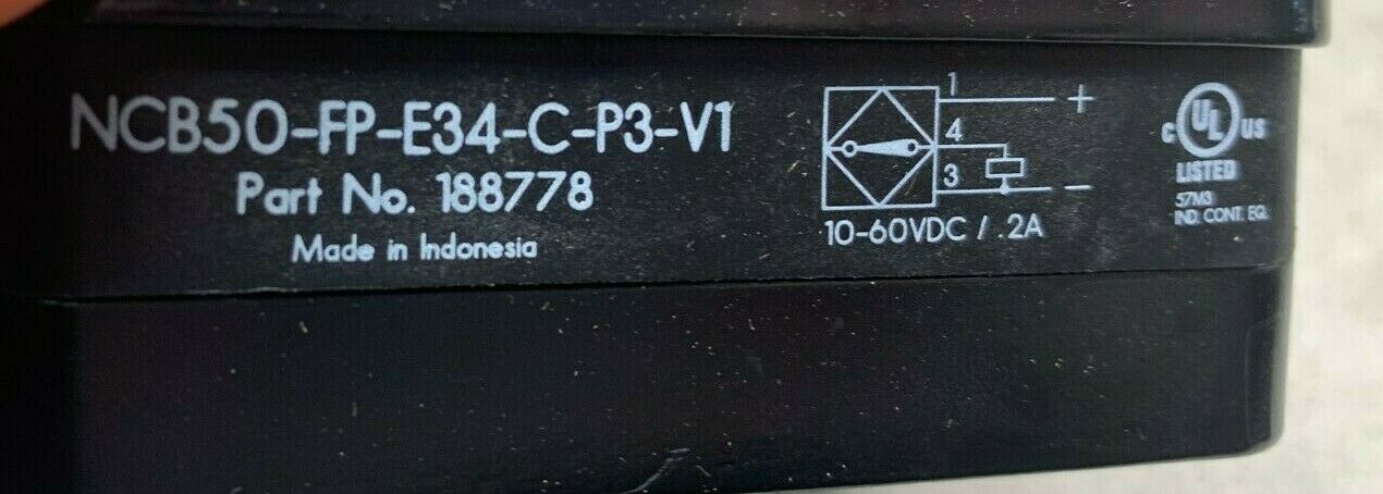 NEW IN BOX PEPPERL+FUCHS 118778 SENSOR NCB50-FP-E34-C-P3-V1