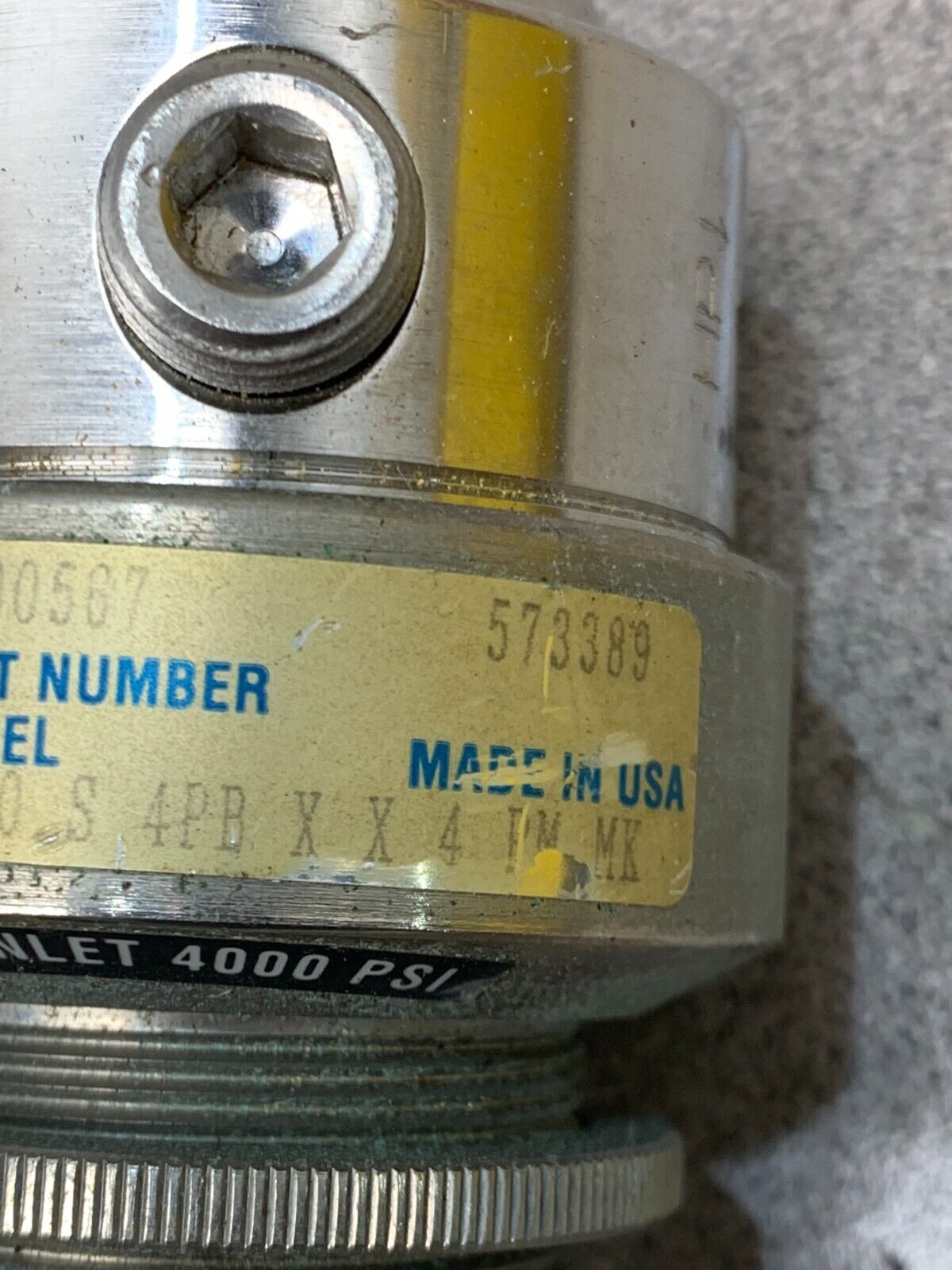 NEW NO BOX VERIFLO 41300567 VALVE IR500 S 4PB X X 4 PM MK