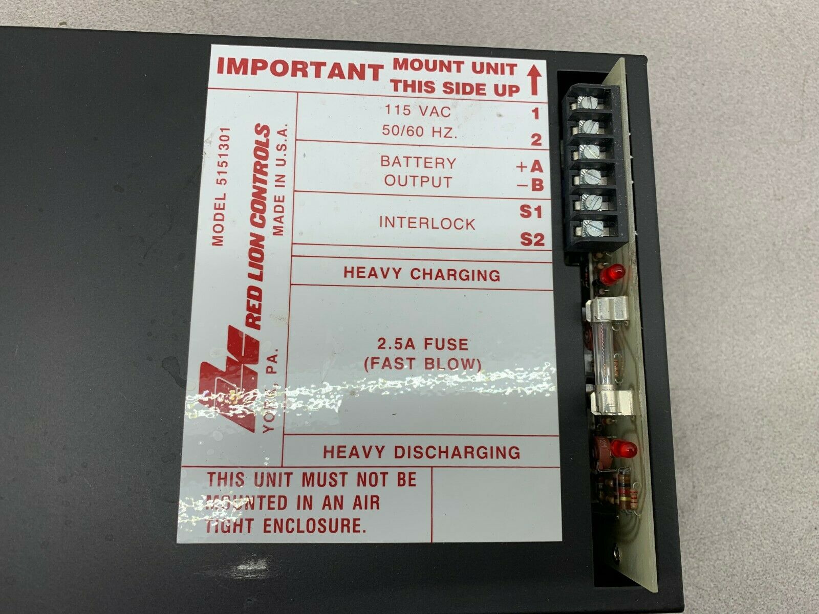 NEW NO BOX RED LION CONTROLS UPS UNIT 5151301