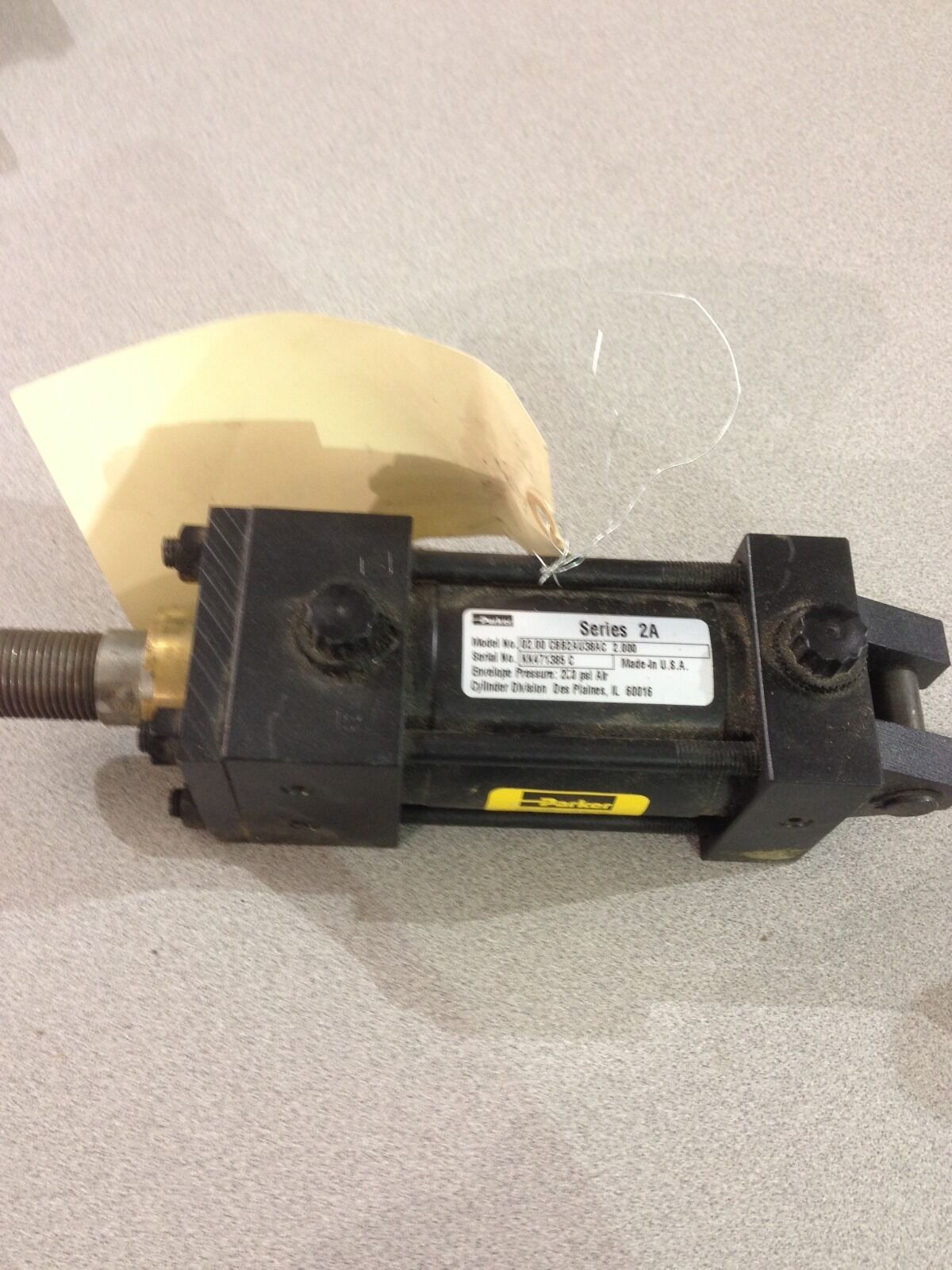 NEW PARKER PNEUMATIC CYLINDER 02.00 CBB2AU38AC 2.000