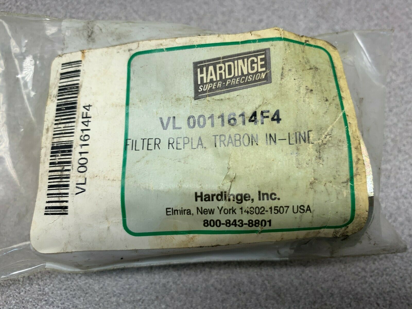 NEW IN PACKAGE HARDINGE FILTER VL 0011614F4
