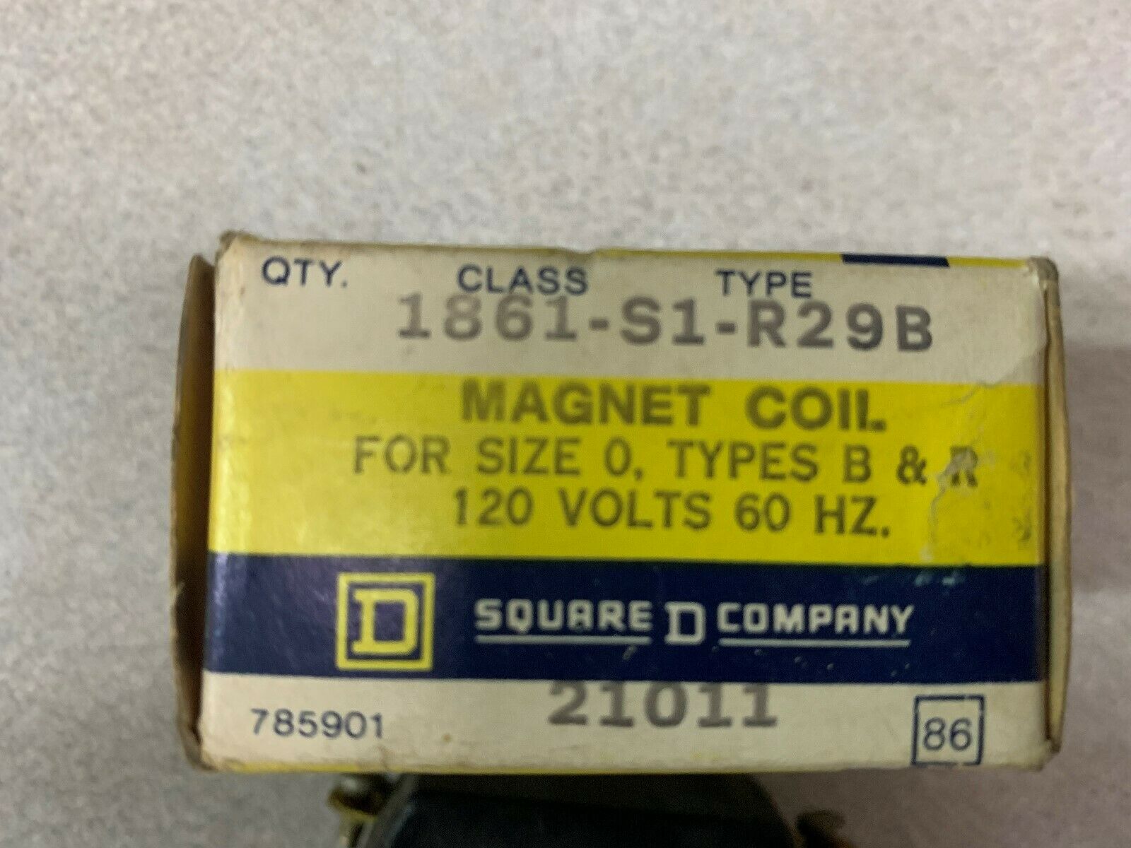 LOT OF 3 NEW IN BOX SQUARE D MAGNET COIL 1861-A1-R29B