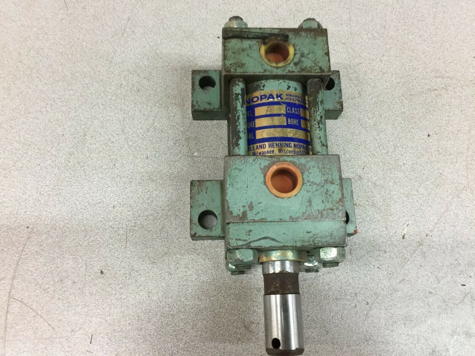 USED NOPAK MODEL A 1" STROKE CLASS B 2" BORE CYLINDER