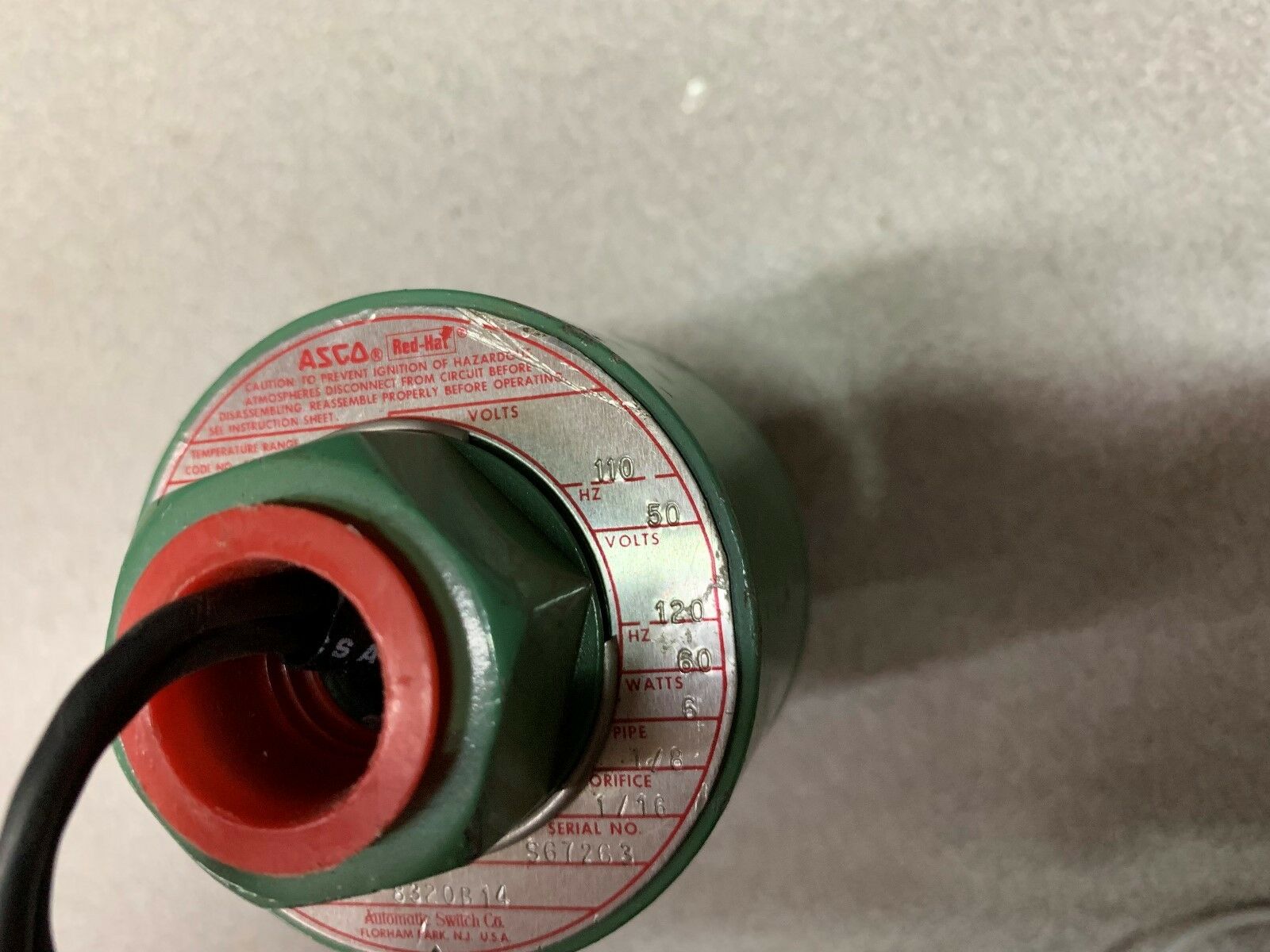 NEW NO BOX ASCO VALVE 8320B14