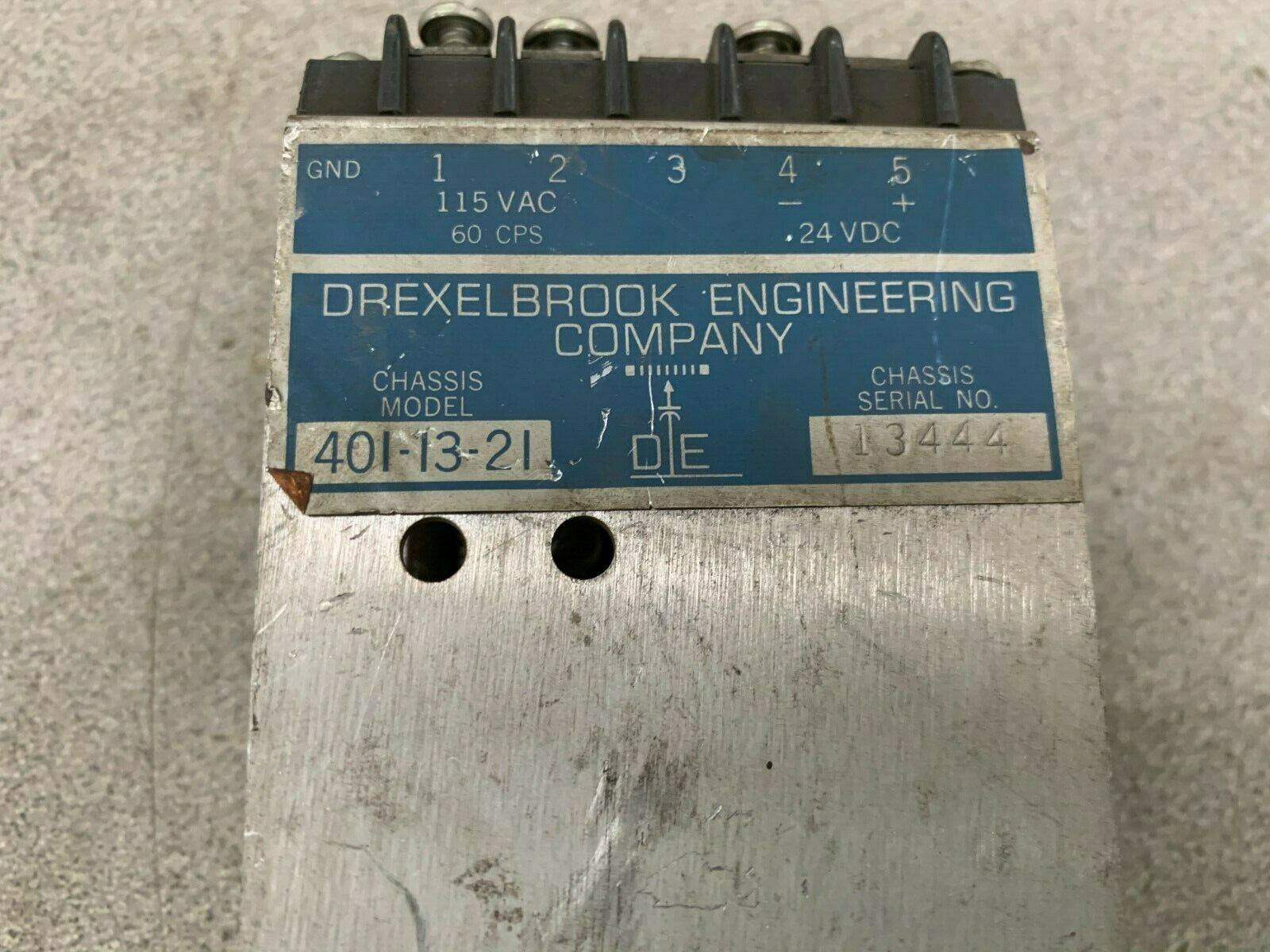 USED DREXELBROOK RELAY 401-13-21