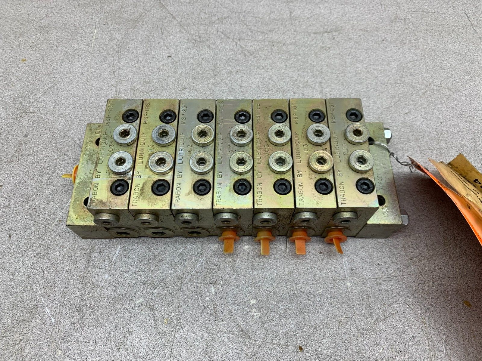 NEW NO BOX LUBRIQUIP MANIFOLD ASSEMBLY MSP-X07-20T-10S25T20S5510T25T