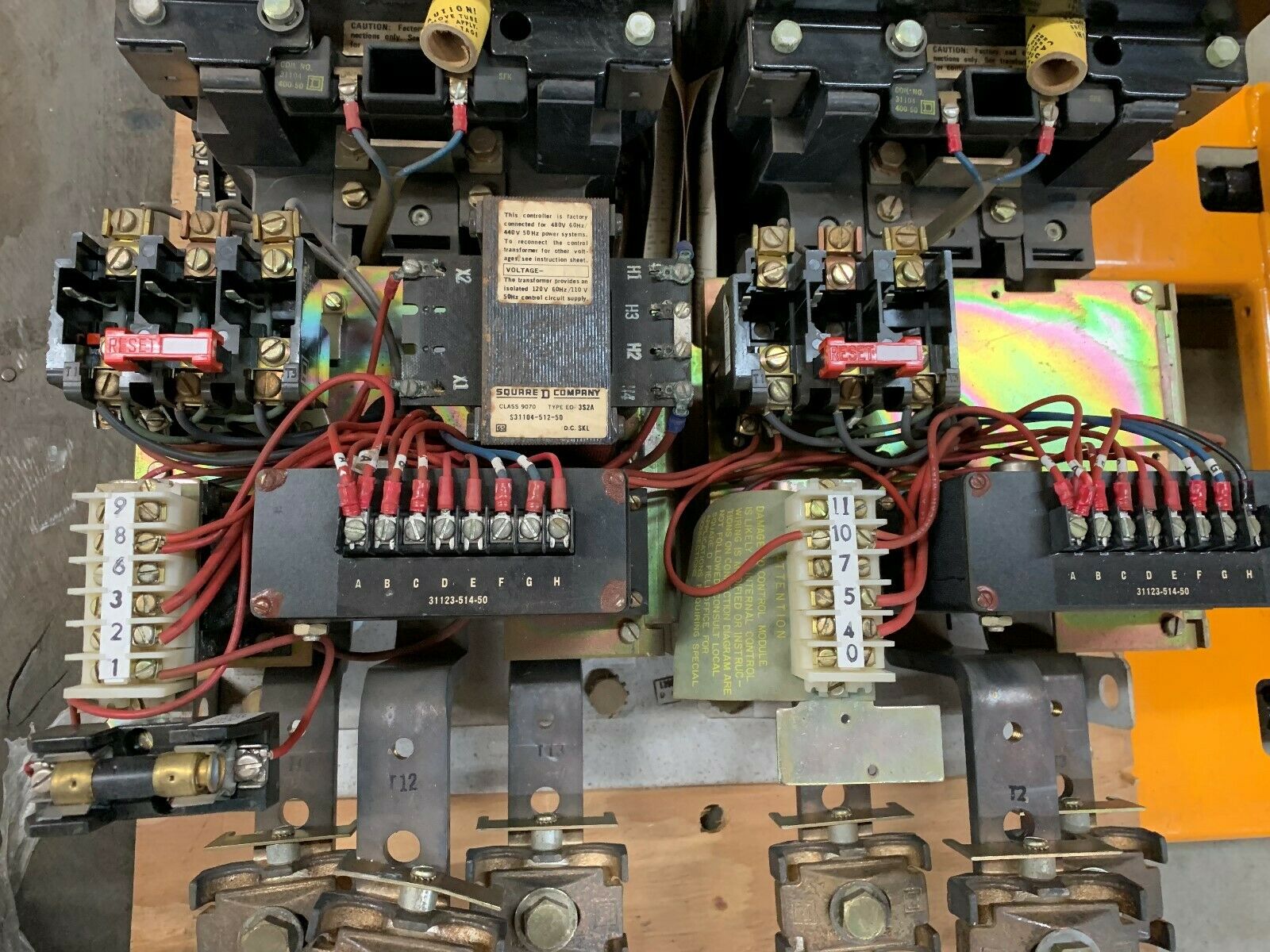 NEW NO BOX SQUARE D SIZE 6 REVERSING STARTER 8810 SHO 3 X55 SERIES B