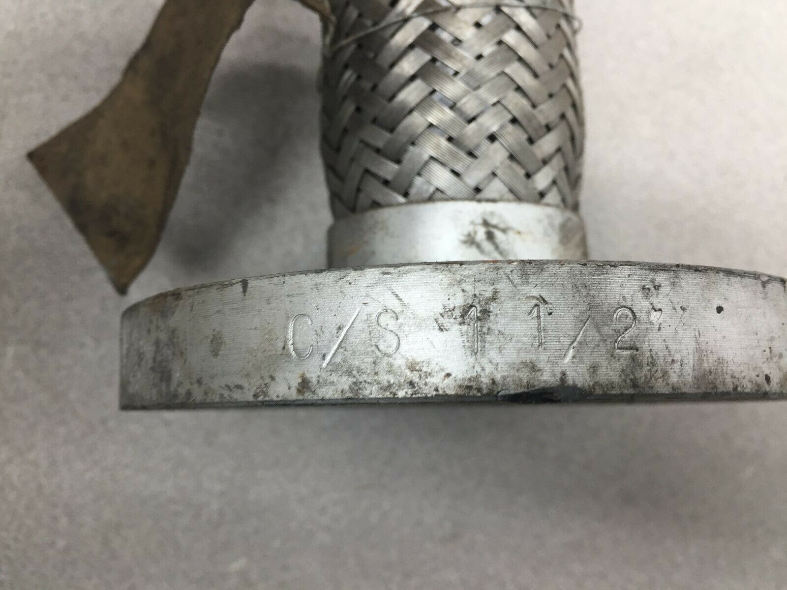 NEW NO BOX 1 1/2" X 10" C/S 4 BOLT FLANGED SS BRAID 150LB PUMP CONNECTOR