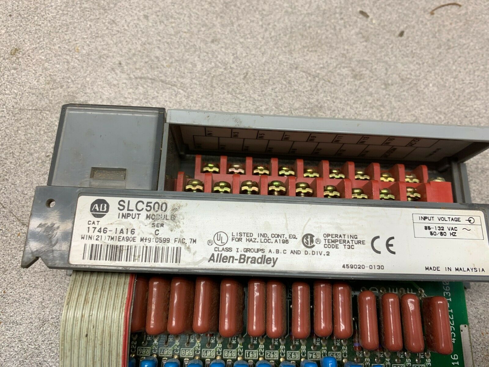 USED ALLEN BRADLEY INPUT MODULE 1746-IA16 SERIES C