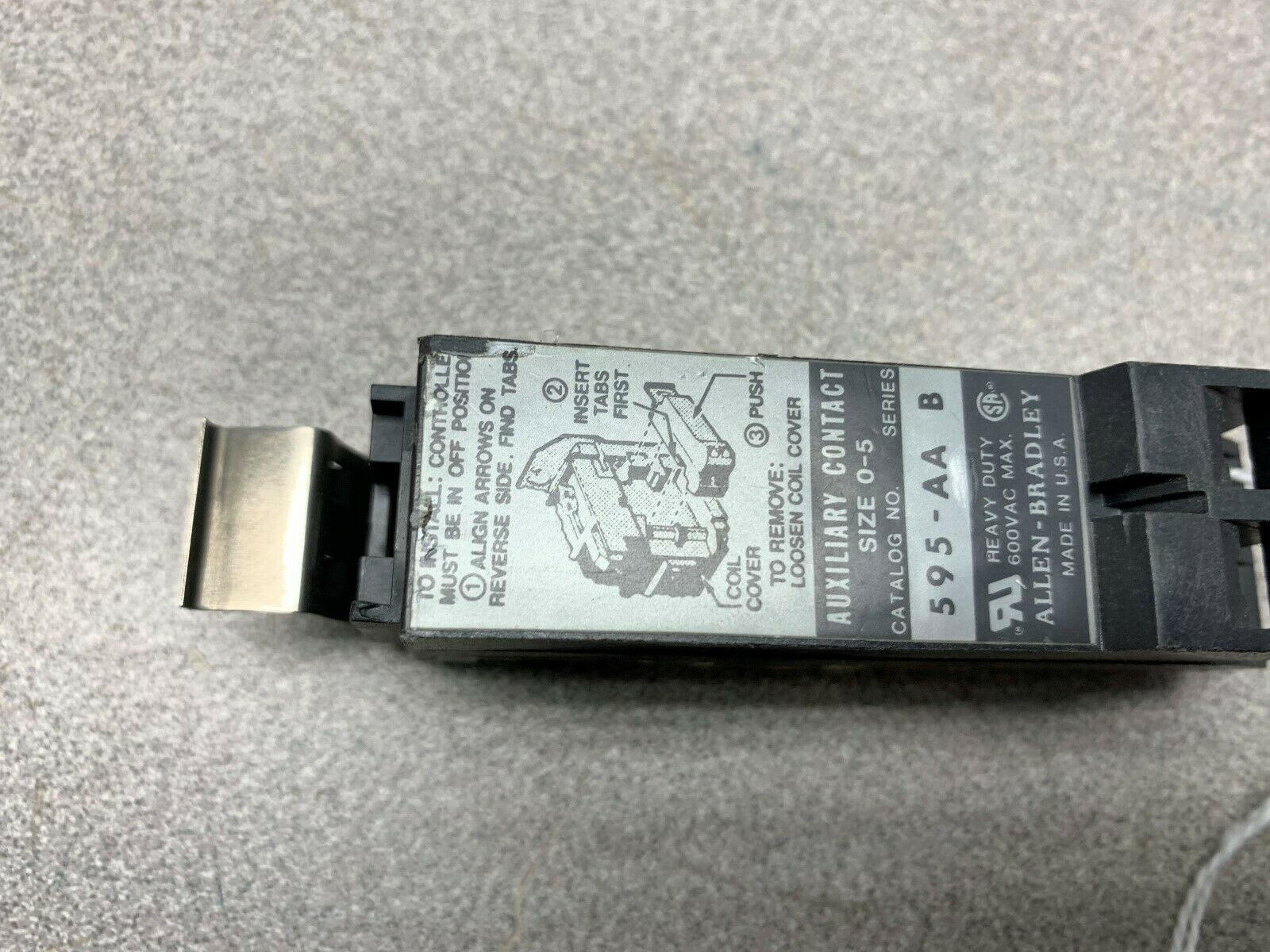 NEW NO BOX ALLEN BRADLEY AUXILIARY CONTACT 595-AA SERIES B
