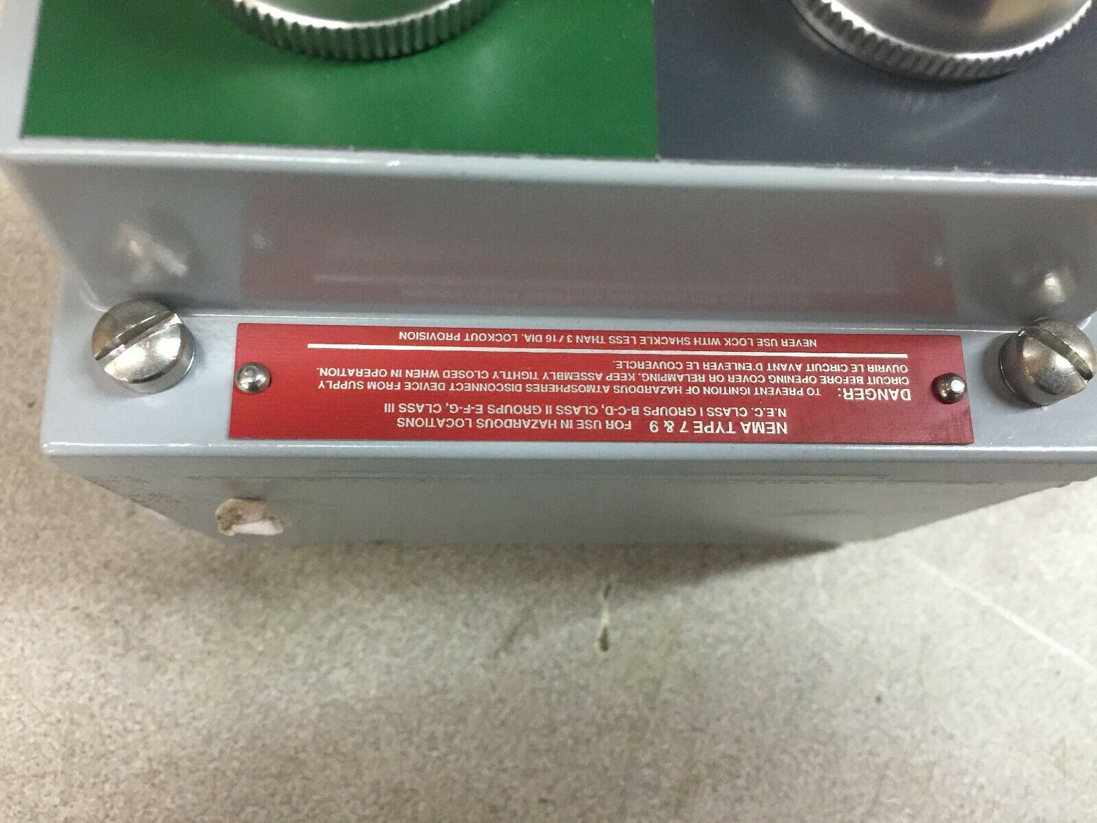 NEW NO BOX ALLEN BRADLEY HAZARDOUS LOCATION START STATION 800H-2HW7P-35957