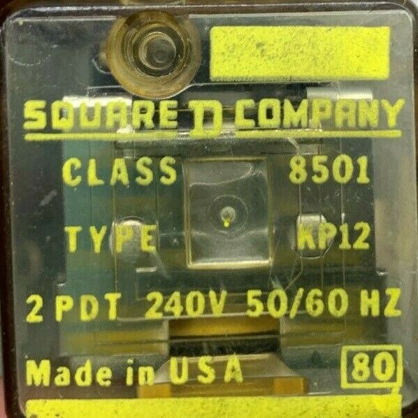 LOT OF 4 NEW NO BOX SQUARE D RELAY 8601 KP12