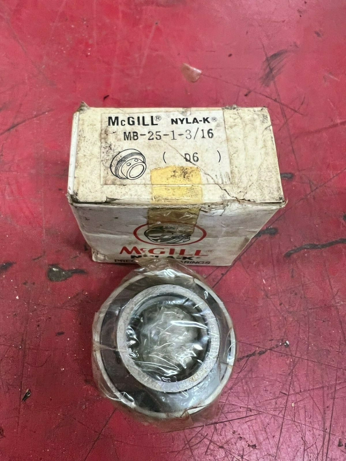 LOT OF 2 NEW IN BOX MCGILL BEARING INSERT MB-25-1-3/16