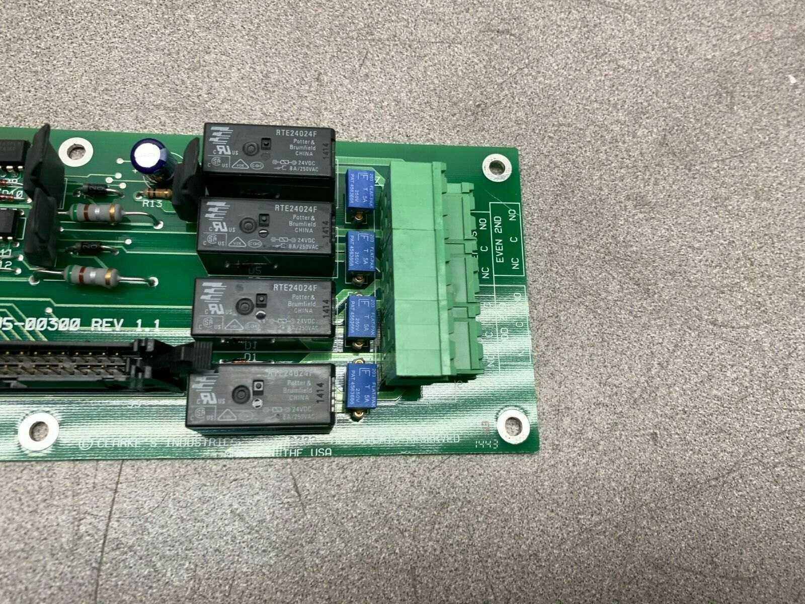 NEW NO BOX CLARKE'S INDUSTRIES CIRCUIT BOARD 7005-00300 REV.1.1