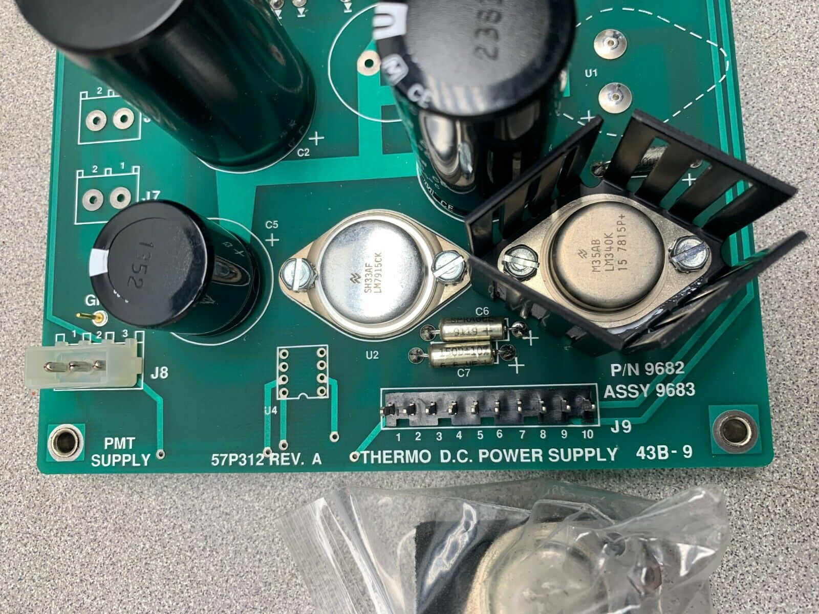 NEW NO BOX THERMO DC POWER SUPPLY 57P312 ASSEMBLY 9683 P/N 9682