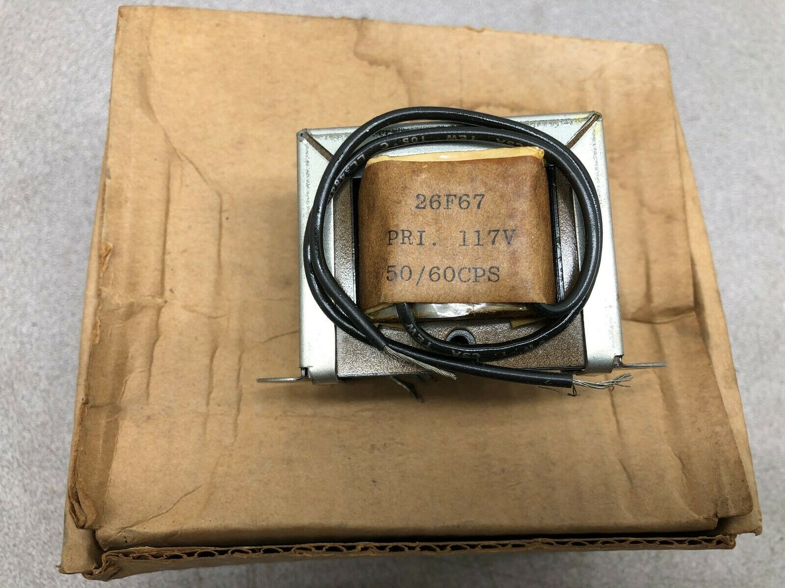 NEW IN BOX THORDSON 117 VAC PRI 12.6 VAC SEC TRANSFORMER 26F67