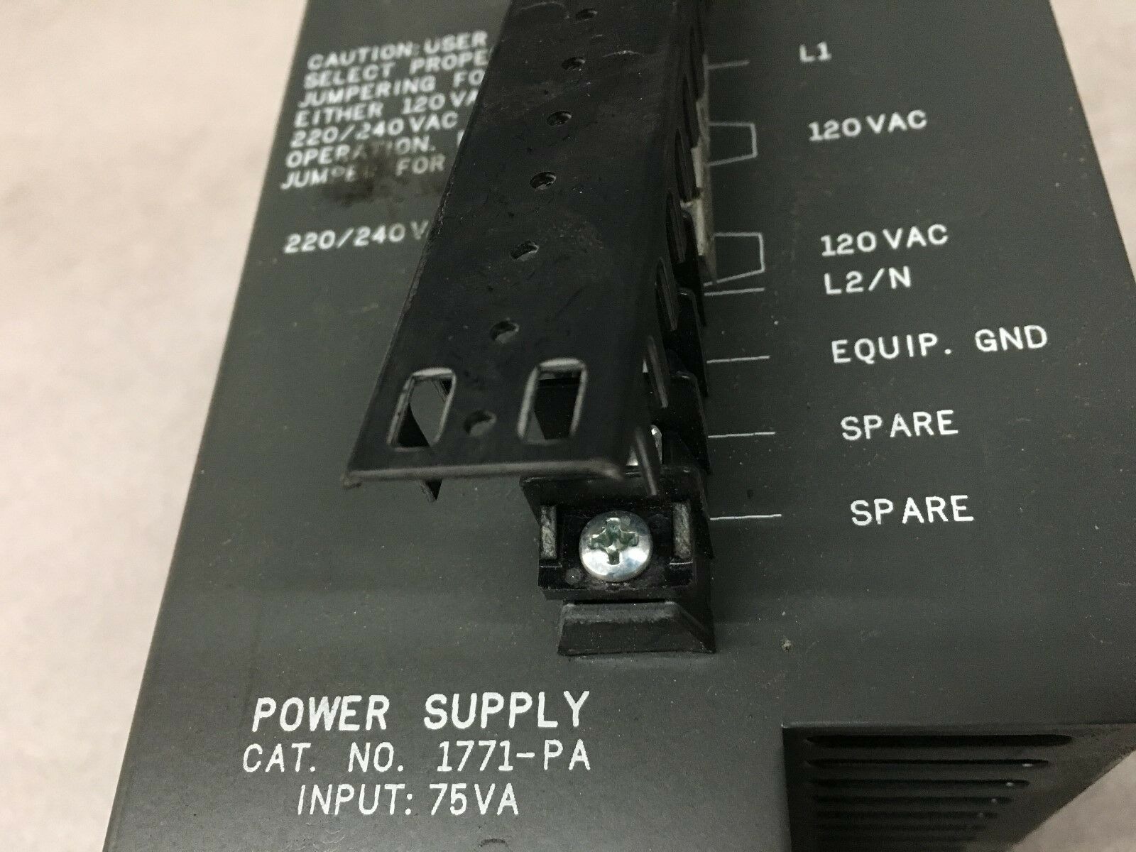 NEW NO BOX ALLEN-BRADLEY PLC-5 POWER SUPPLY 1771-PA SERIES B