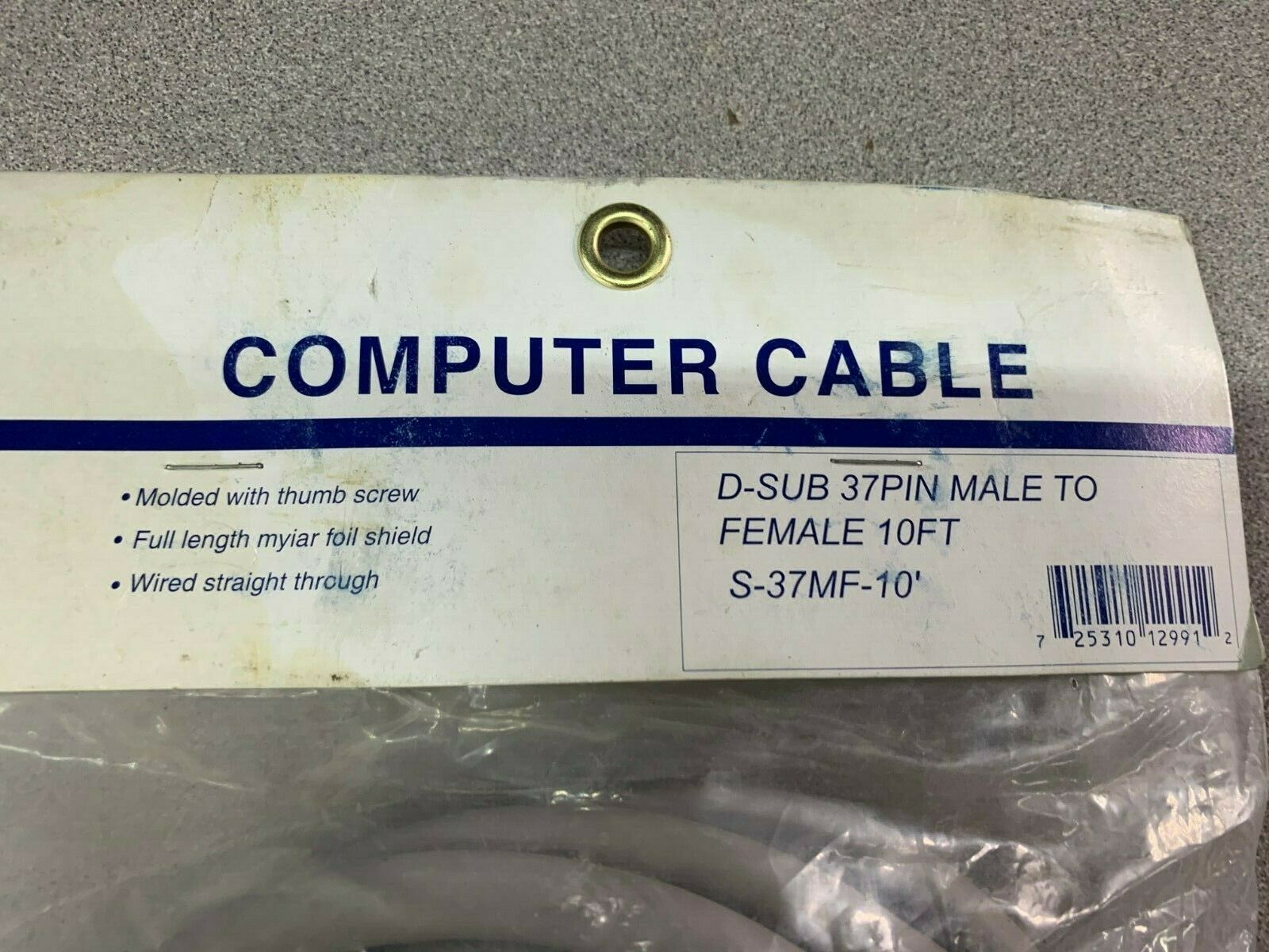 NEW IN PACKAGE PAN PACIFIC COMPUTER CABLE S-37MF-10