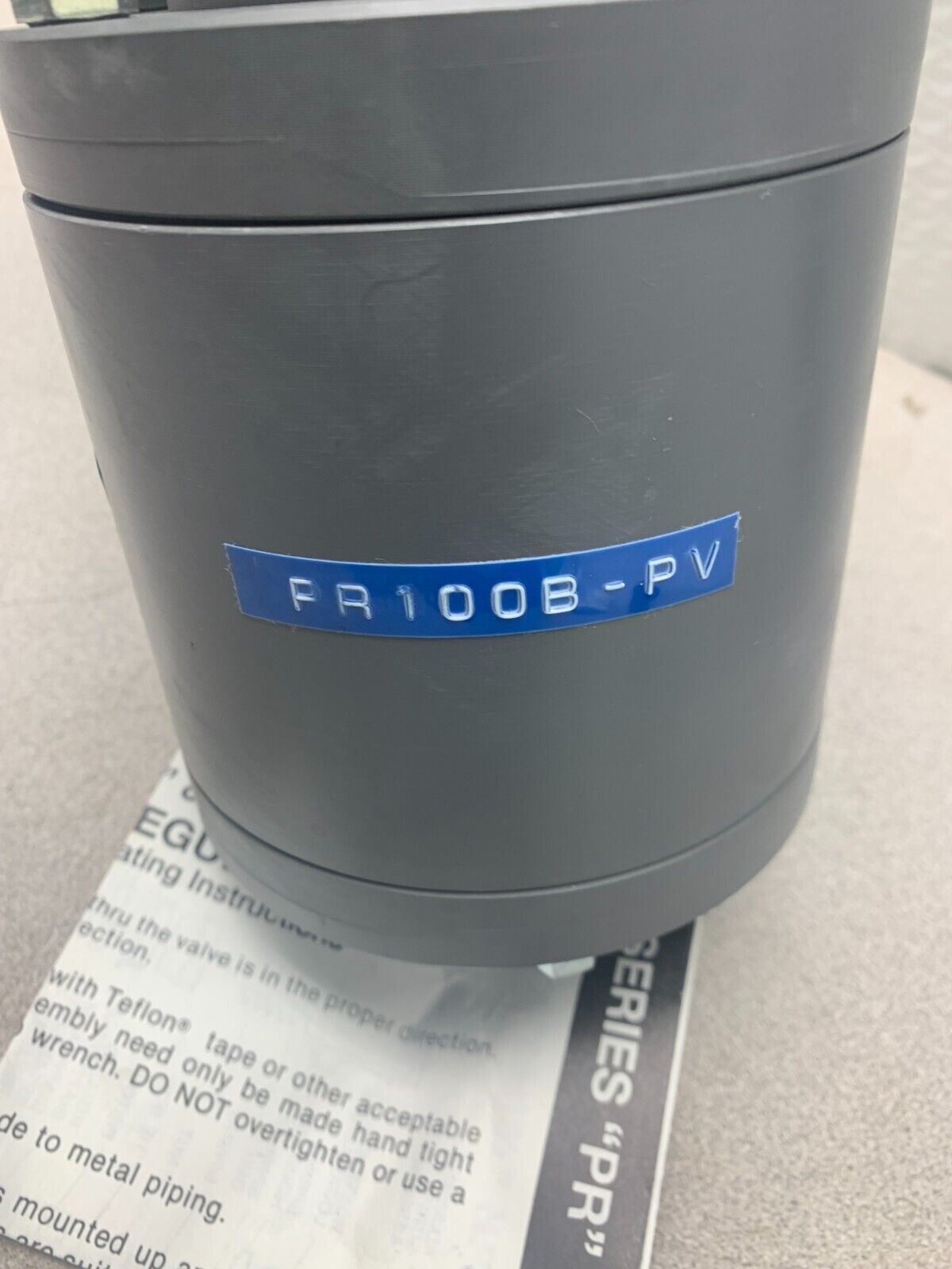 NEW NO BOX PLAST-O-MATIC 1" PRESSURE REGULATOR PR100B-PV