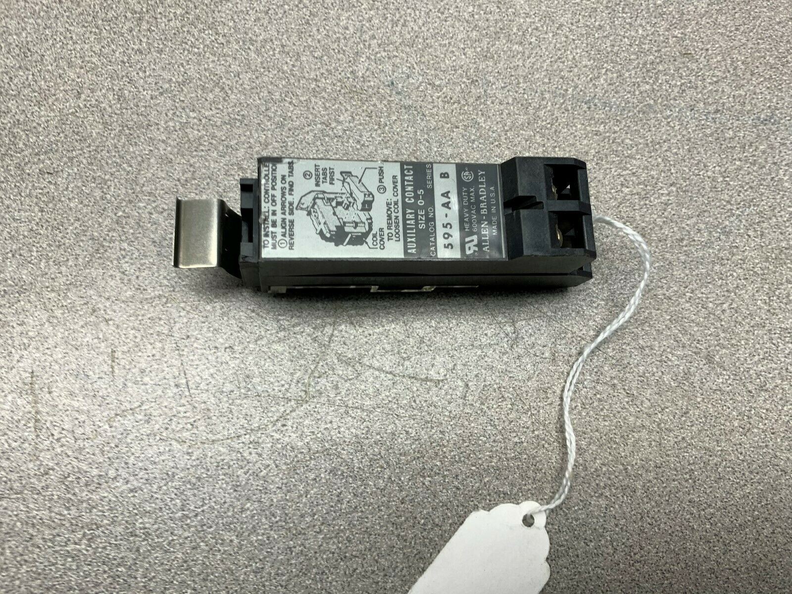 NEW NO BOX ALLEN BRADLEY AUXILIARY CONTACT 595-AA SERIES B