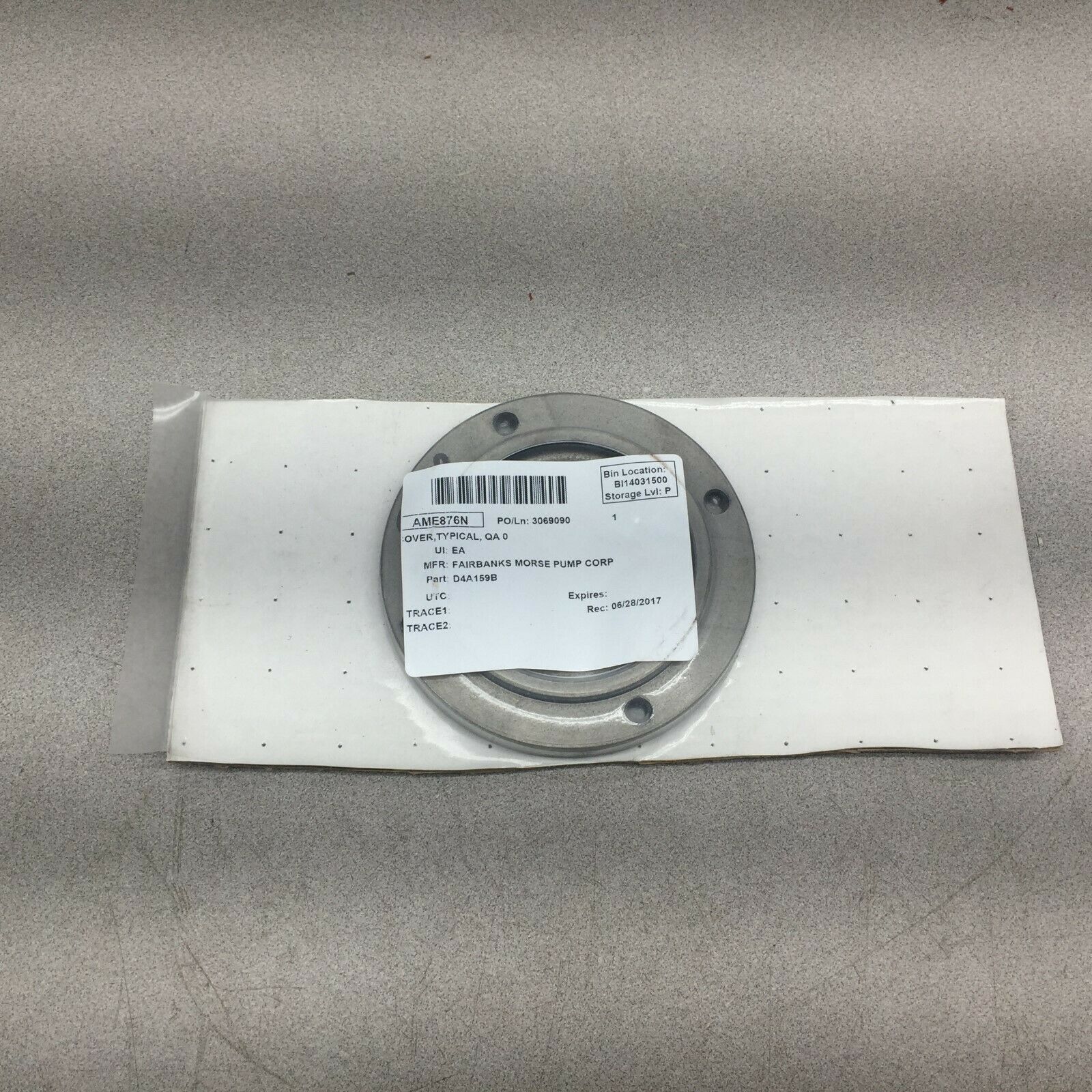 NEW IN PACKAGE MORSE PUMP COVER D4A159B