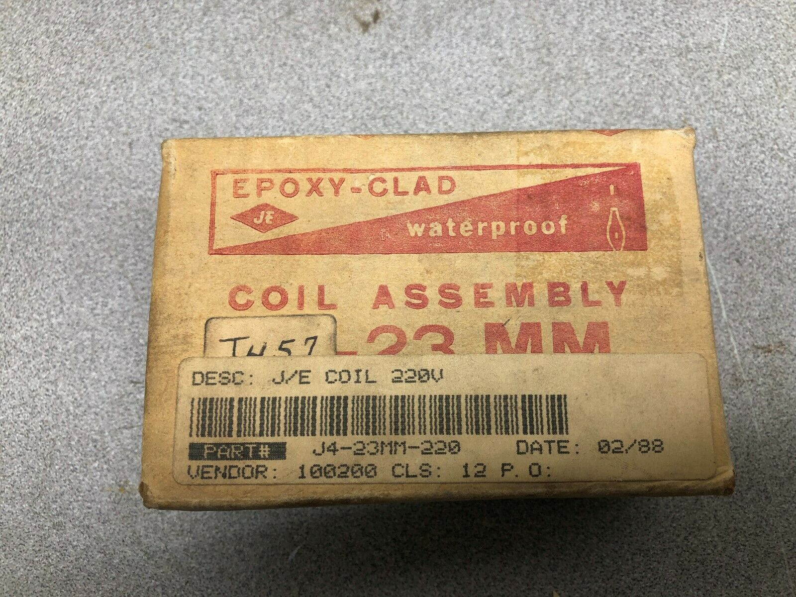 NEW IN BOX JE 20 VAC COIL J457-23MM