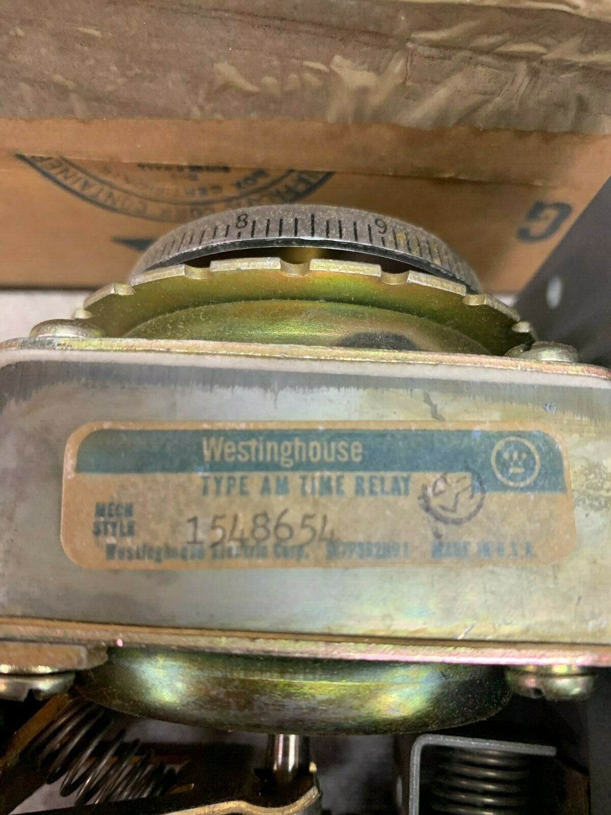 NEW IN BOX WESTINGHOUSE TIMING RELAY 1548654