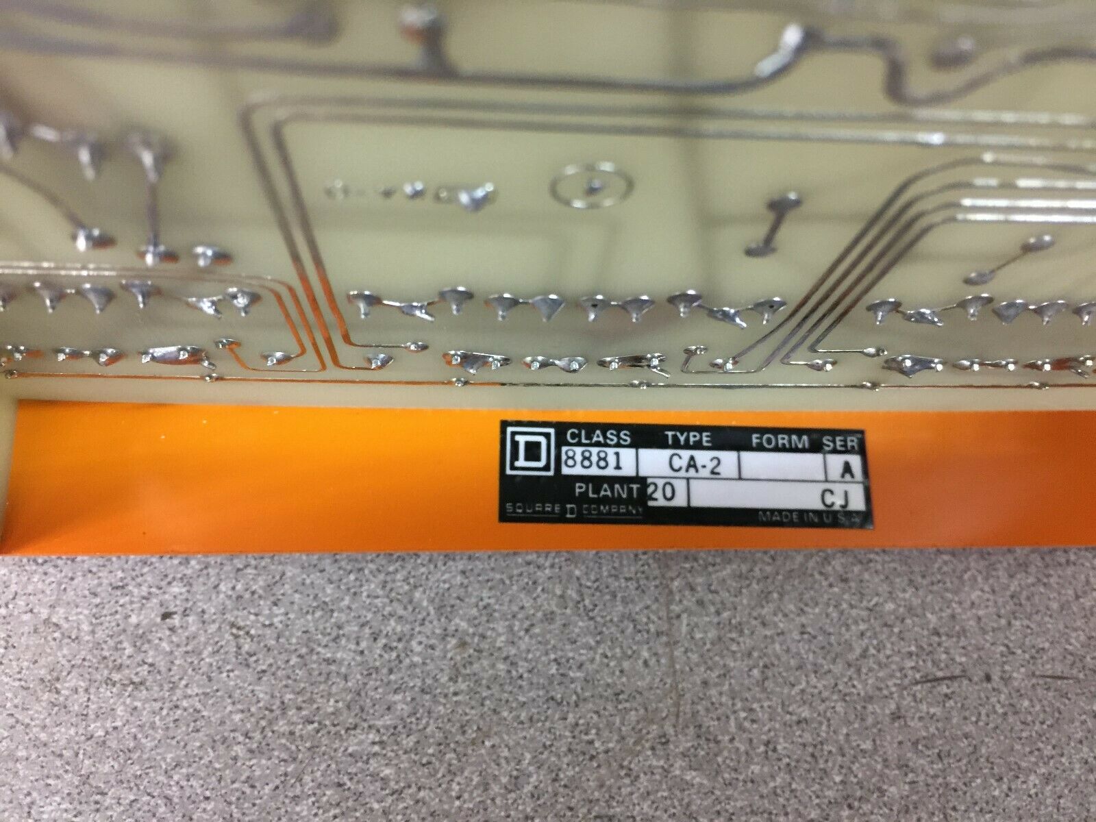 NEW NO BOX SQUARE D INPUT CARD 8881CA2