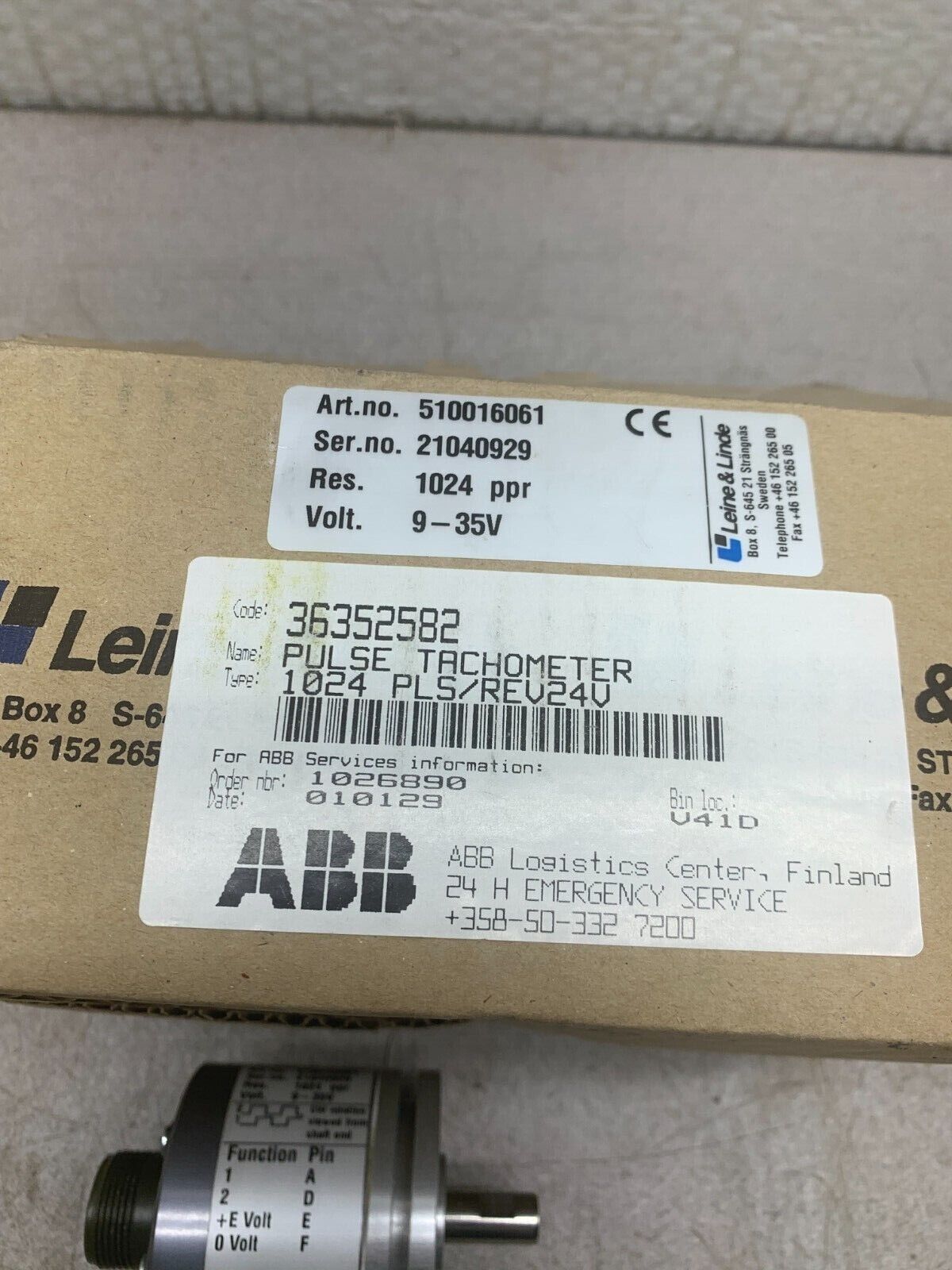 NEW IN BOX LEINE & LINDE INCREMENTAL ENCODER 510016061