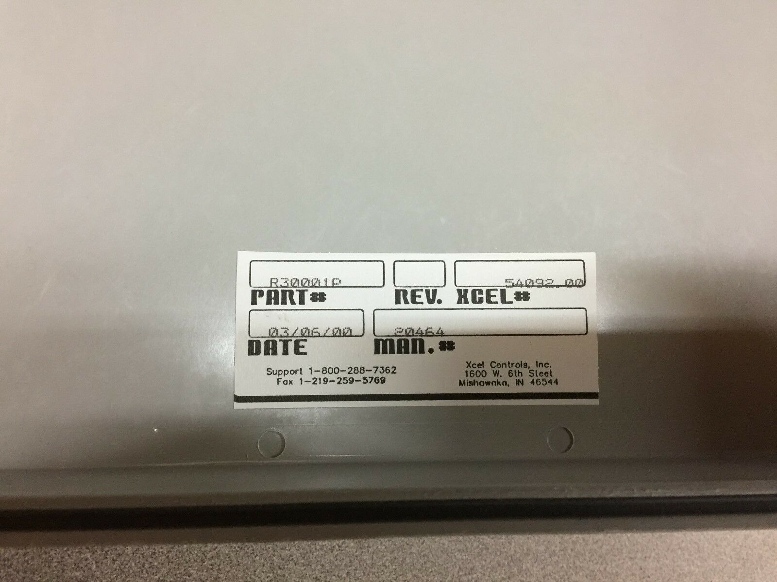 NEW NO BOX LADIG IND.CONTROL BOX R3001P 54092.00