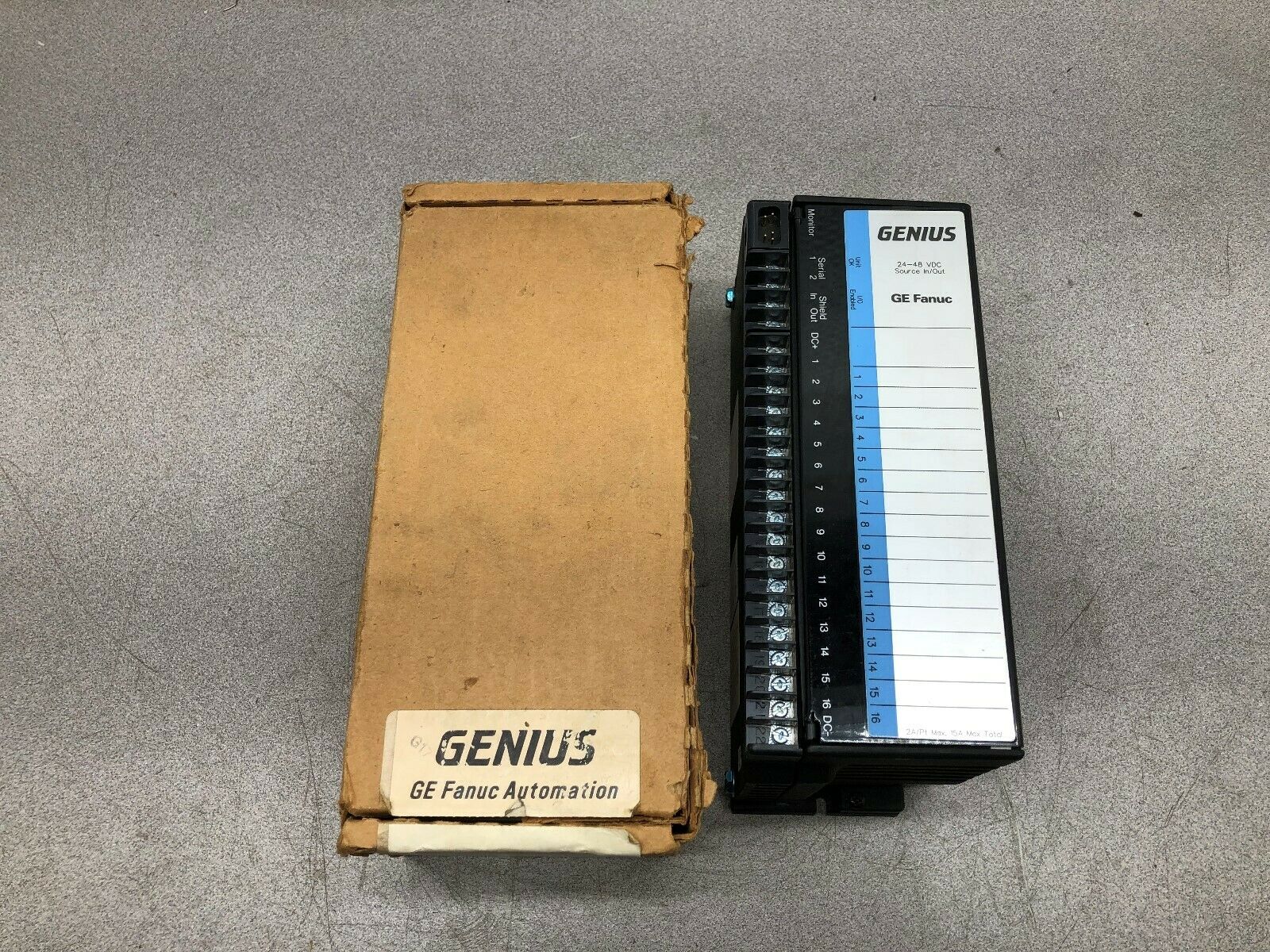 NEW IN BOX GE FANUC GENIUS 24-48 VDC IN/OUT 16 PT SOURCE BLOCK IC660TSD020B