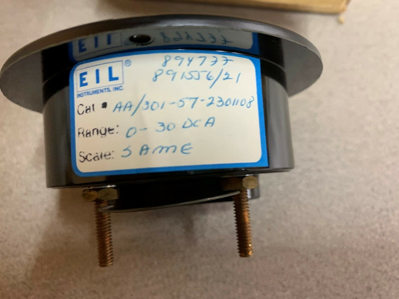NEW IN BOX EIL 0-30 ADC AMPERES METER AA/301-57-2301108