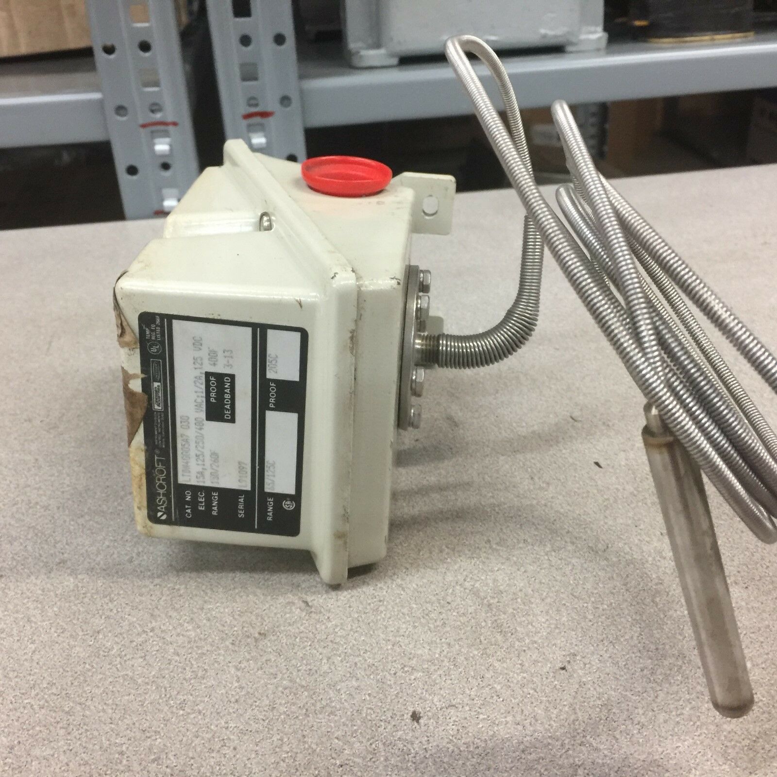 NEW NO BOX ASHCROFT TEMPERATURE CONTROLER 150-260F LTDN4GG05A7 030