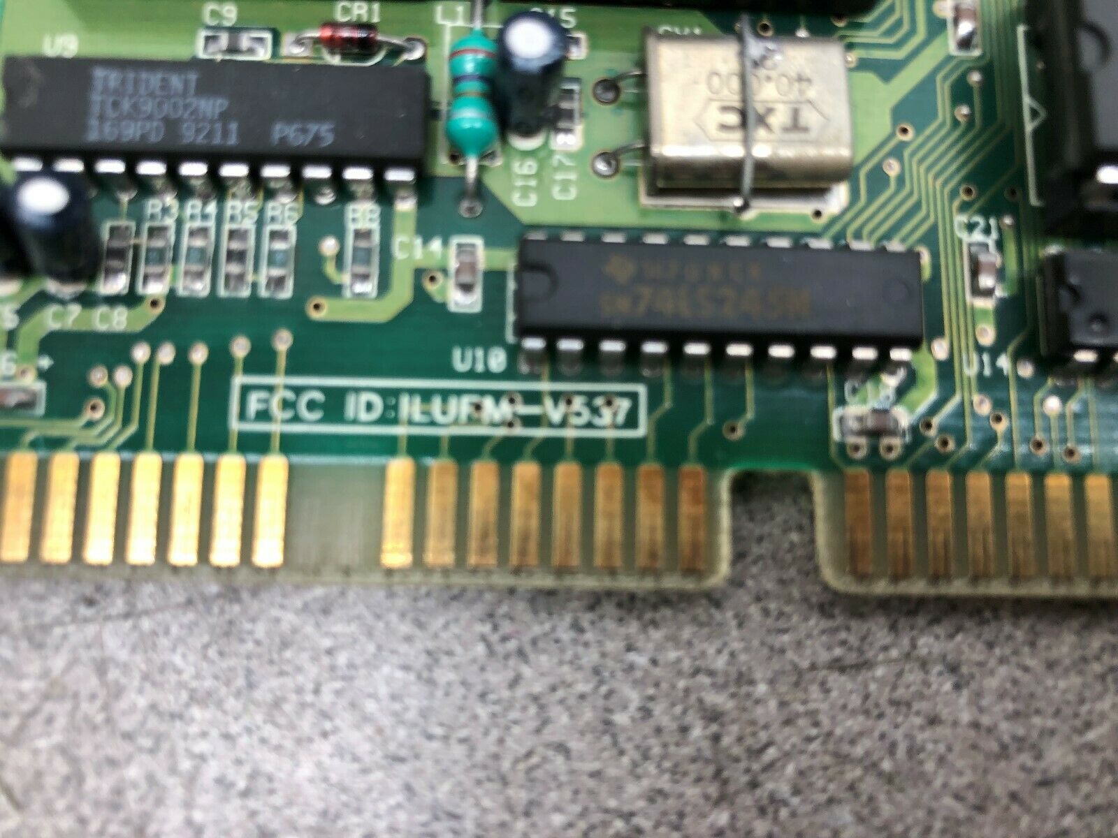 USED TRIDENT ISA VIDEO CARD ILUMFM-V537 / FM-V537